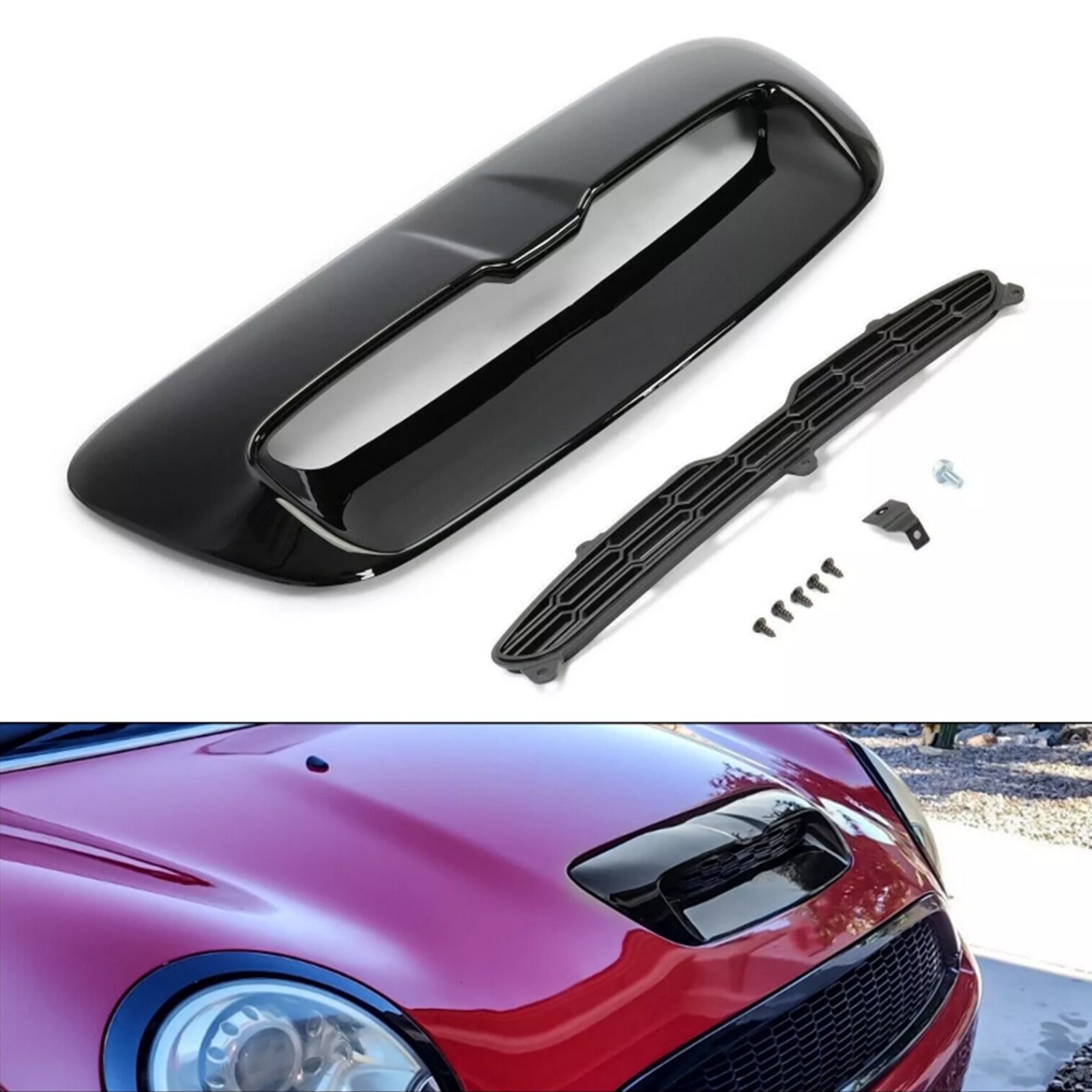 2012-2015 Mini Cooper S/JCW Coupé (R58) Grille d'aération de capot 51132756095