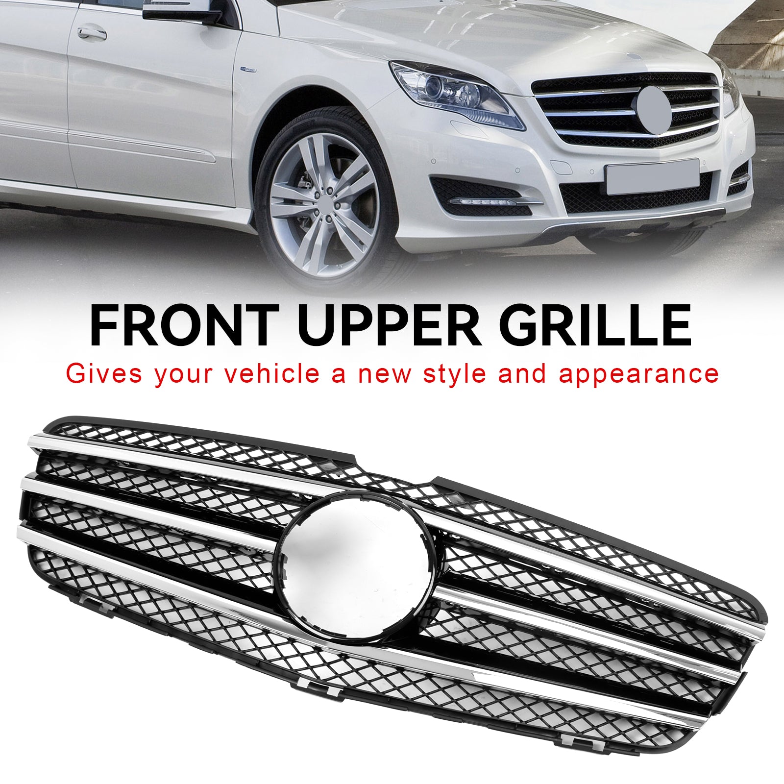 Front Bumper Grill Grille A2518801583 Pour Mercedes-Benz R Class W251 2010-2013