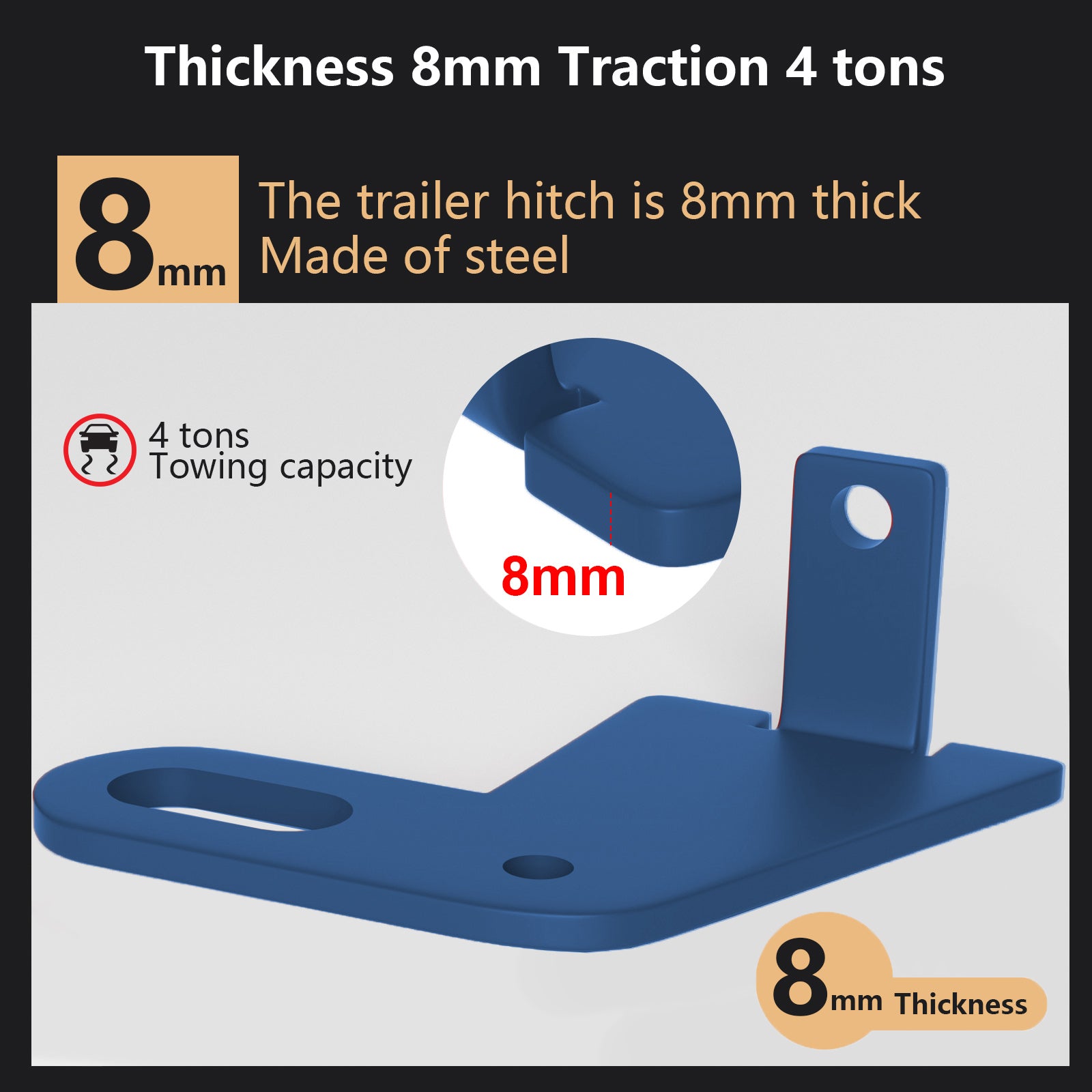 2 pièces arrière gauche & Attelage de remorque droit pour Suzuki Jimny JB64W JB74 2019-2023