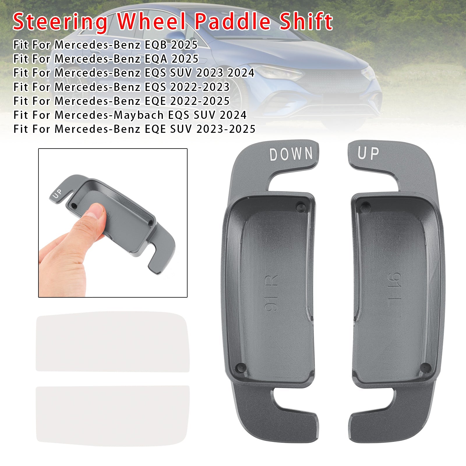Extension de palettes de changement de vitesse au volant en aluminium pour Benz AC GLE 2022 et plus