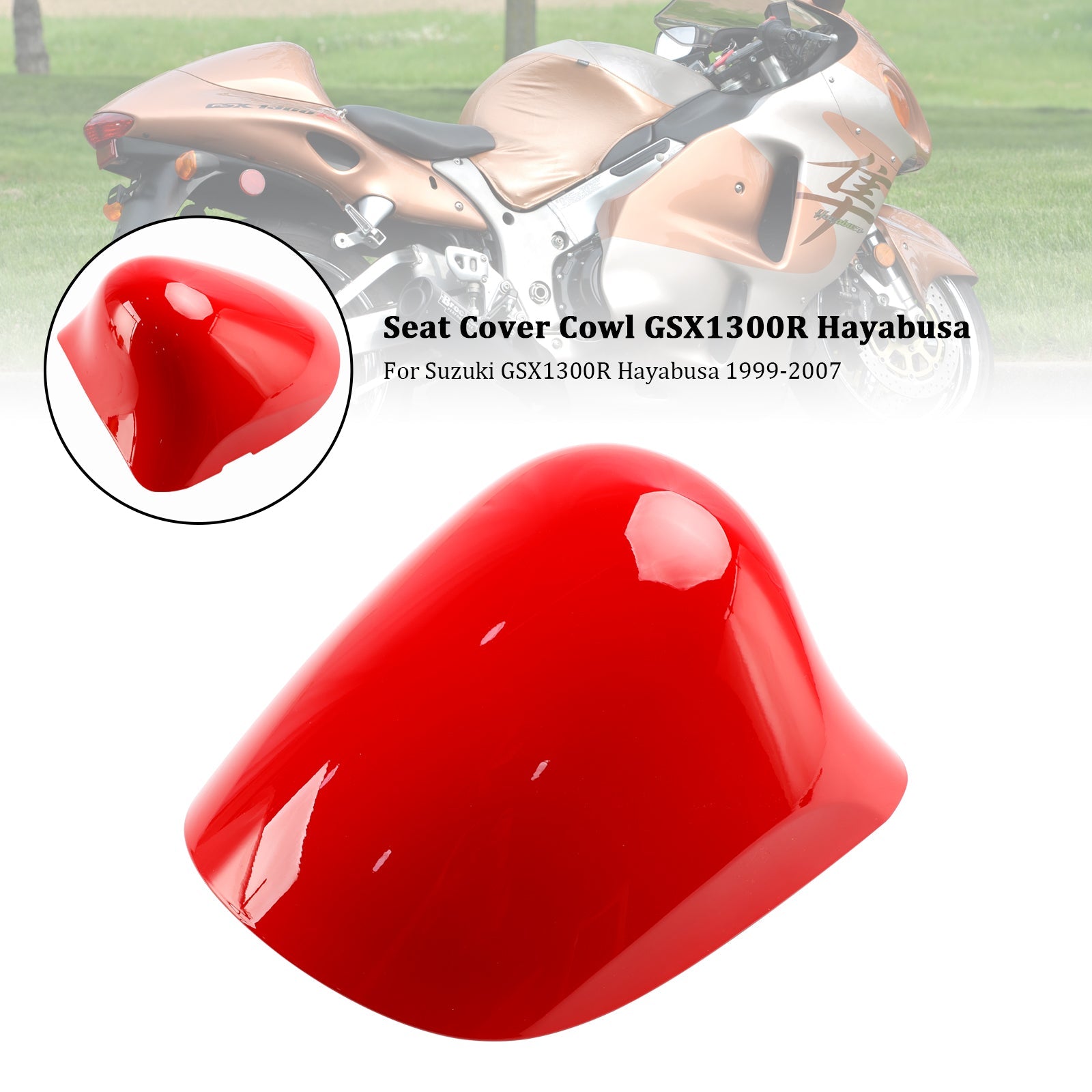 Cubierta del soporte del asiento trasero para Suzuki GSX1300R GSX-R1300 Hayabusa 1999-2007