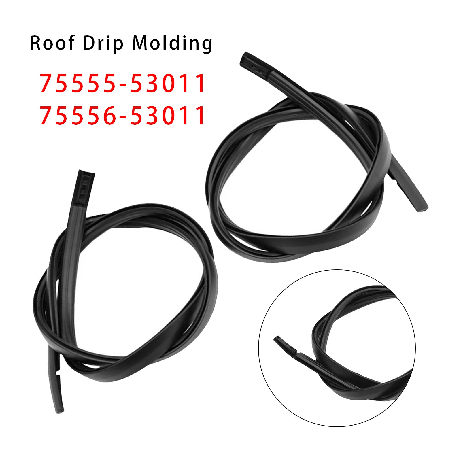 2 moulures de toit gauche et droite 75555-53011 75556-53011 pour Lexus IS300 01-2005
