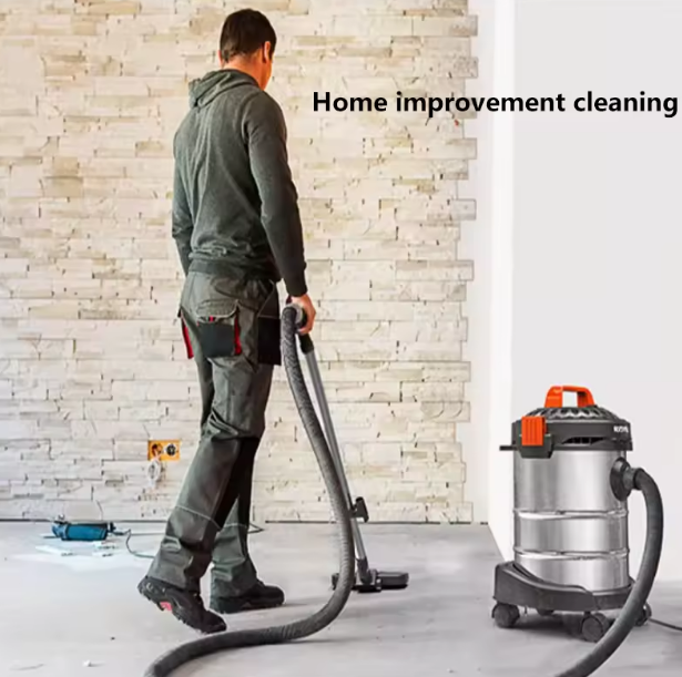  Espirador húmedo industrial y seco con embalse de acero inoxidable Artudatech 18 L - 1800W