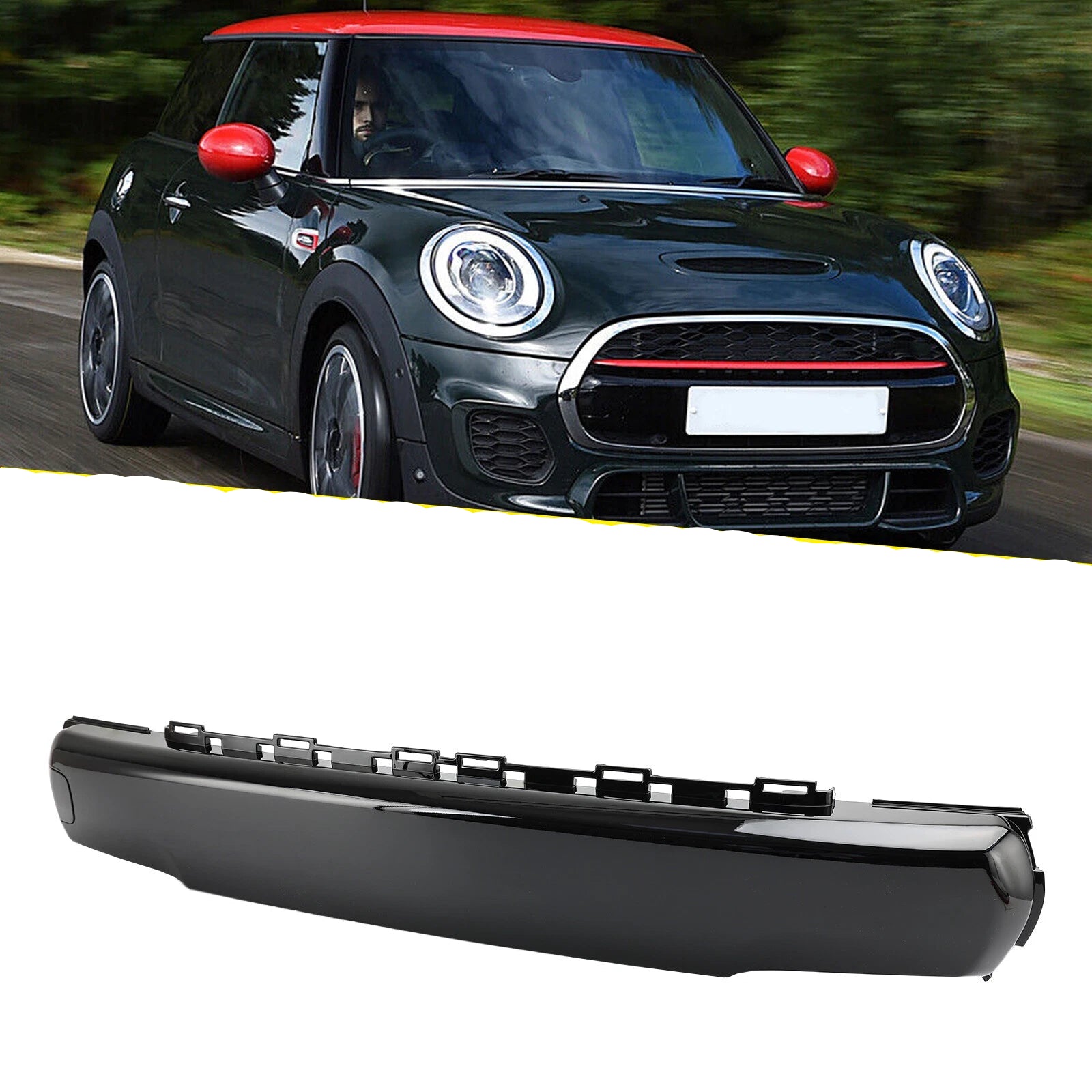 Välimuistin Plaque DE Rekisteröinti Musta kiiltävä mini F55 F56 F57 Cooper JCW 51117337791 13-21