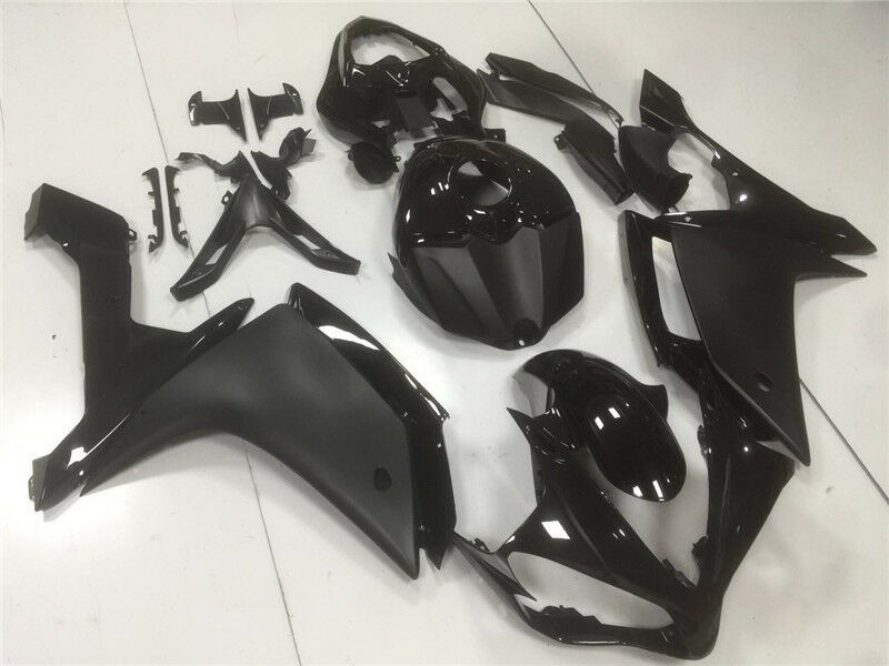 Amotopart ABS plastični vbrizgavalni komplet Carénage Fit Yamaha YZF R1 2007-2008 Brillant Mat Noir Generic
