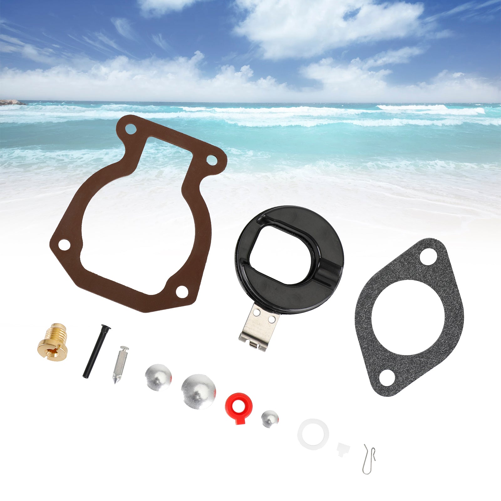 Johnson Evinrude 9.9 HP 15 HP 1974-88 398453 Kit de reconstruction de carburateur Carb