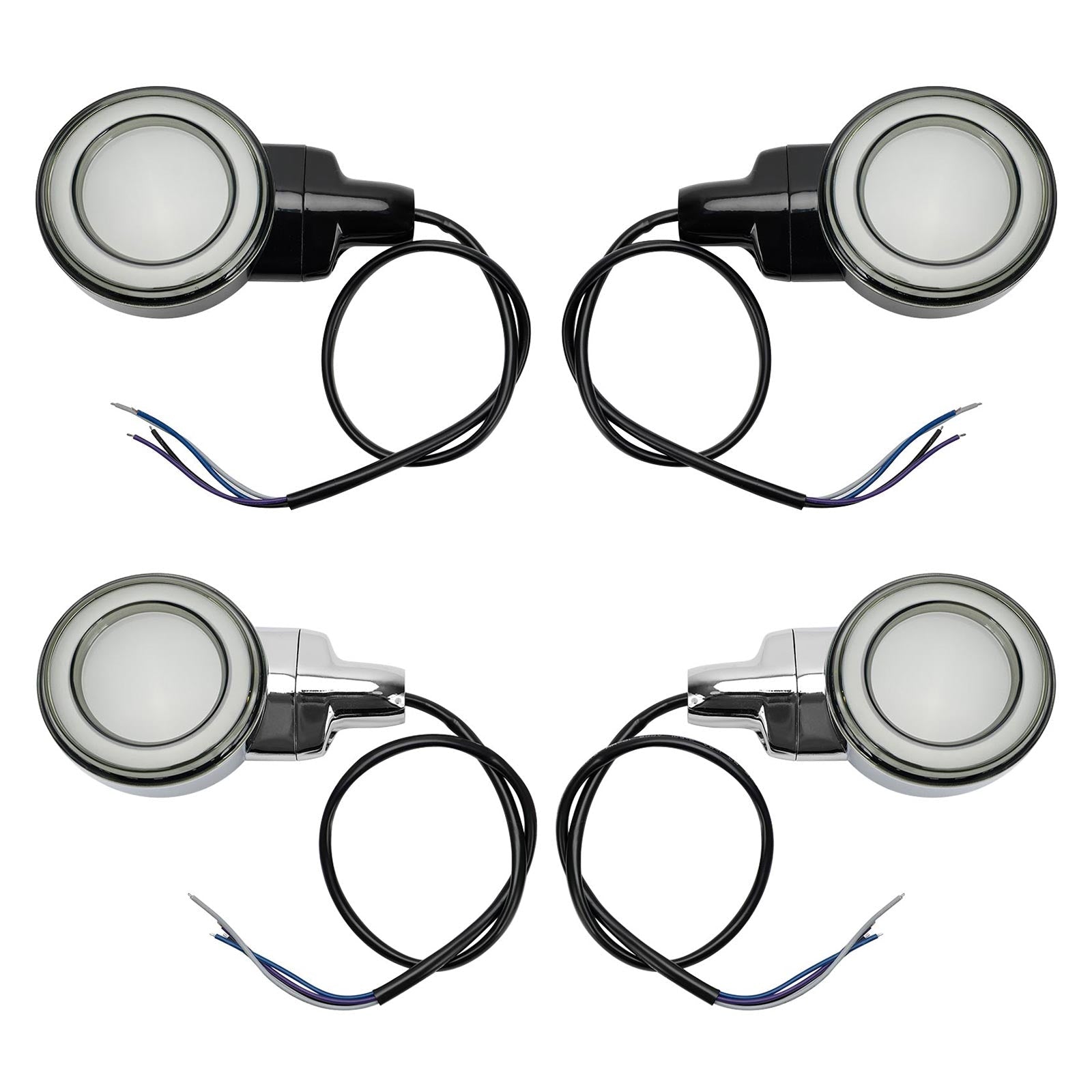 Knipperende voorkant led flat voor Heritage Softail Classic Touring 99-23