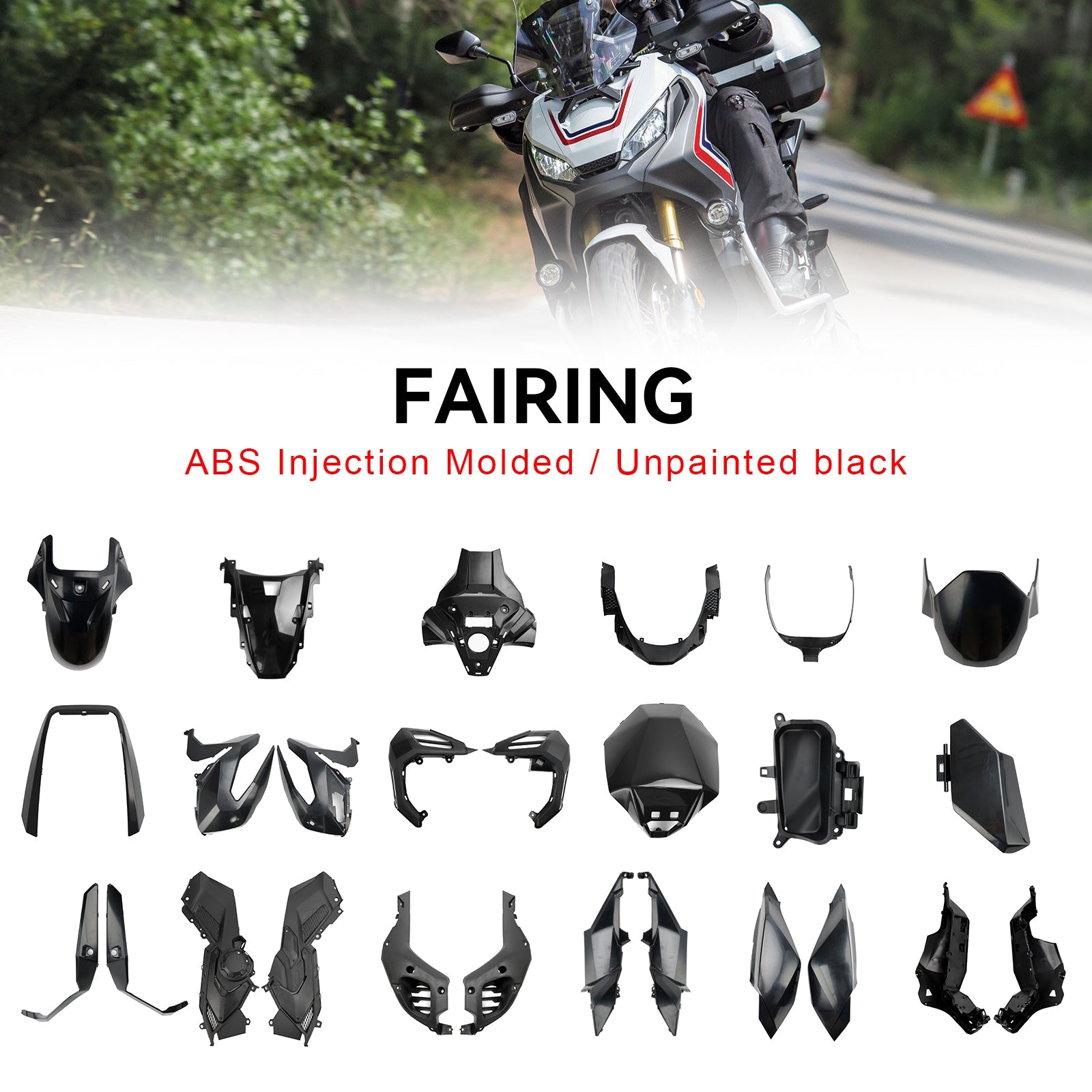 Honda X-ADV 750 2021-2023 Carénage de carrosserie ABS Moulage par injection non peint