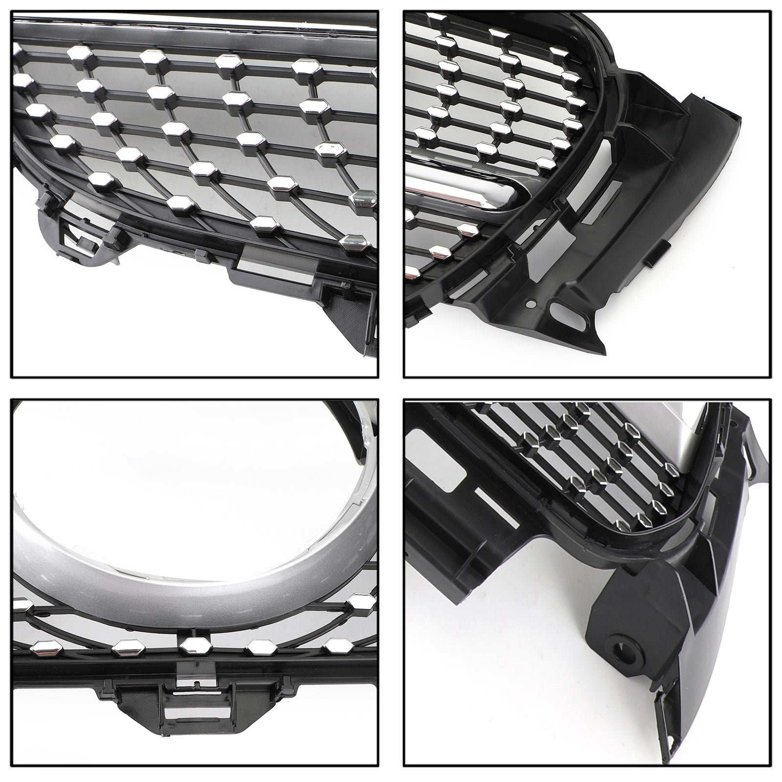 W213 Griglia di ricambio per griglia di bordo argento diamante Mercedes Benz E300 E400 2016-2019