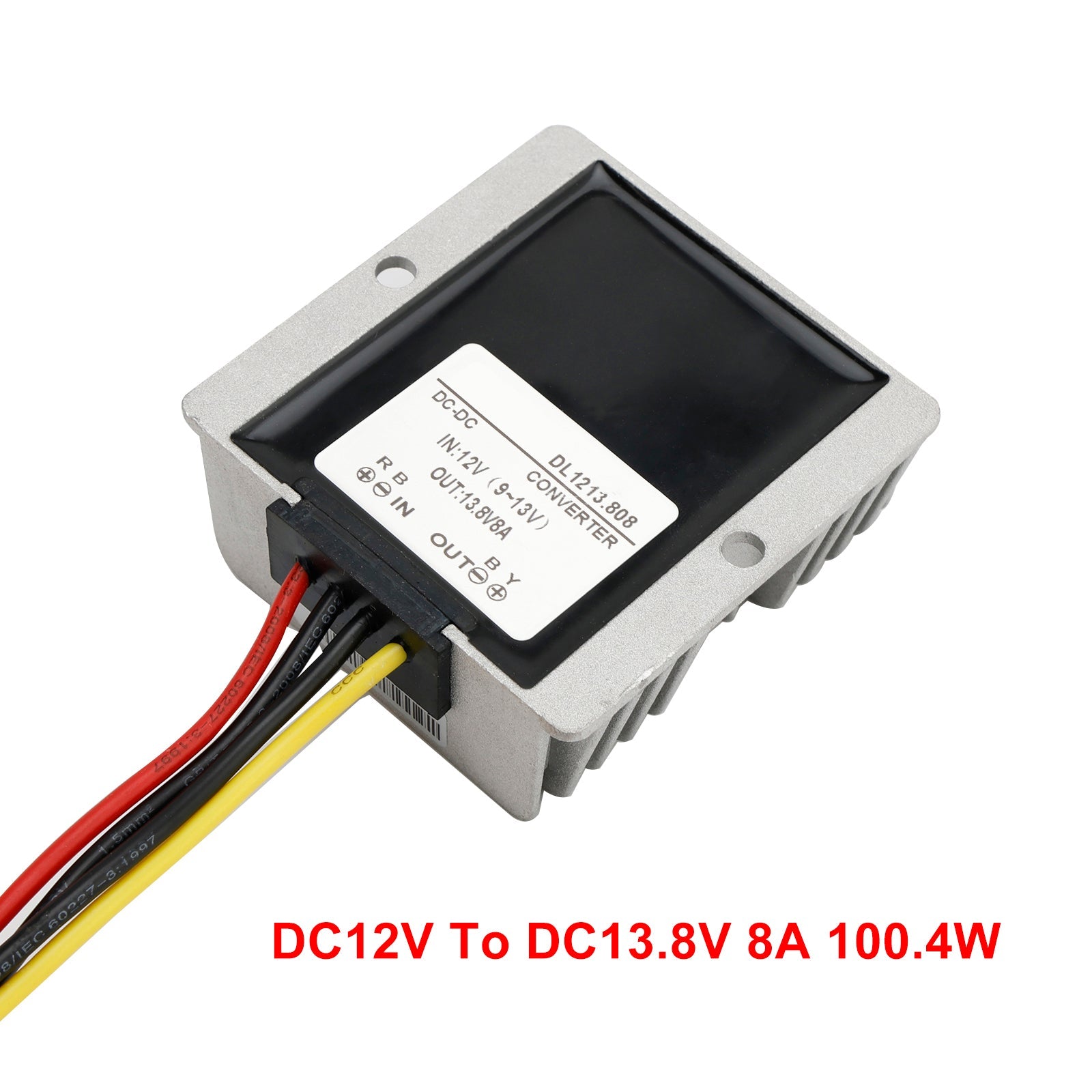 Waterdichte DC/DC-converterregelaar 12V tot 13,8V 8A 110,4W