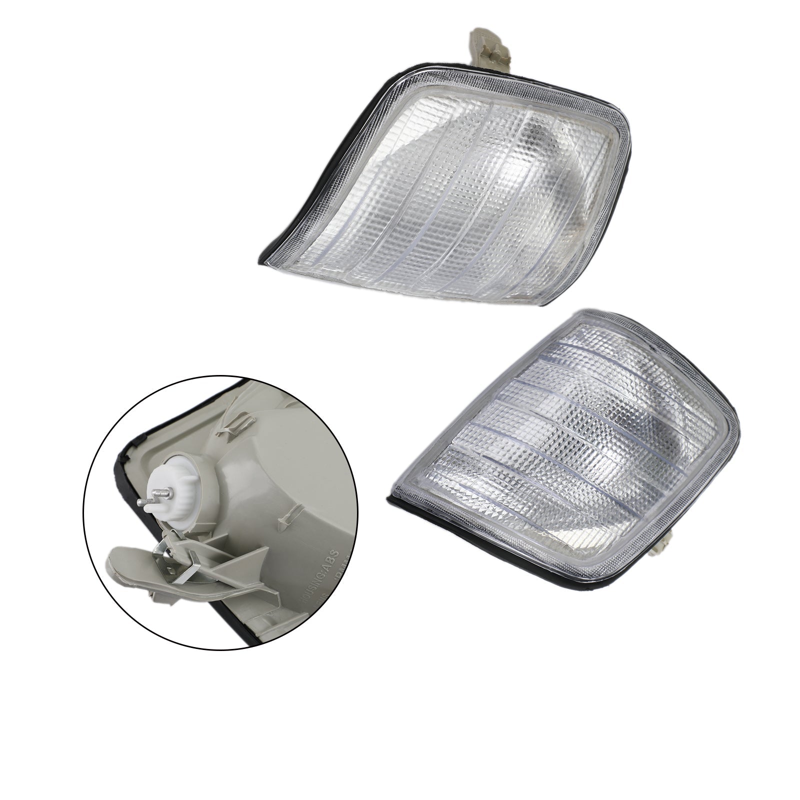 Coppia di luci di parcheggio con luci di svolta per Mercedes-Benz Classe E W124 Crediti 1986-1993