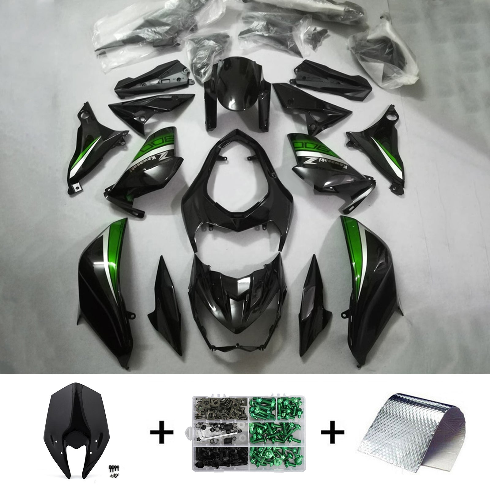 Amotopart Kawasaki Z800 2013-2018 ABS kunststof carrosseriekuipset