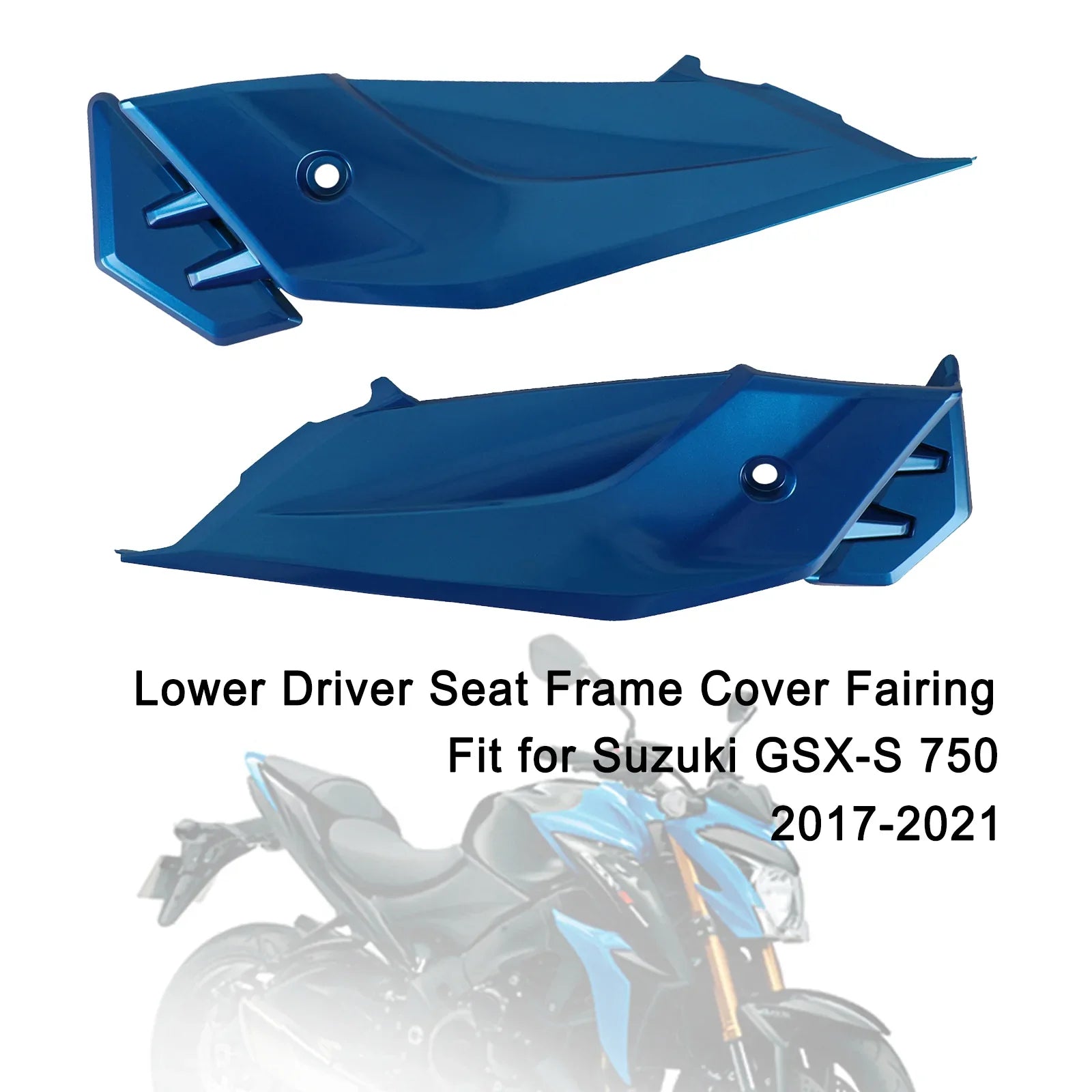 Carénage de couverture de cadre de siège conducteur inférieur pour Suzuki GSXS GSX-S750 2017-2021 générique