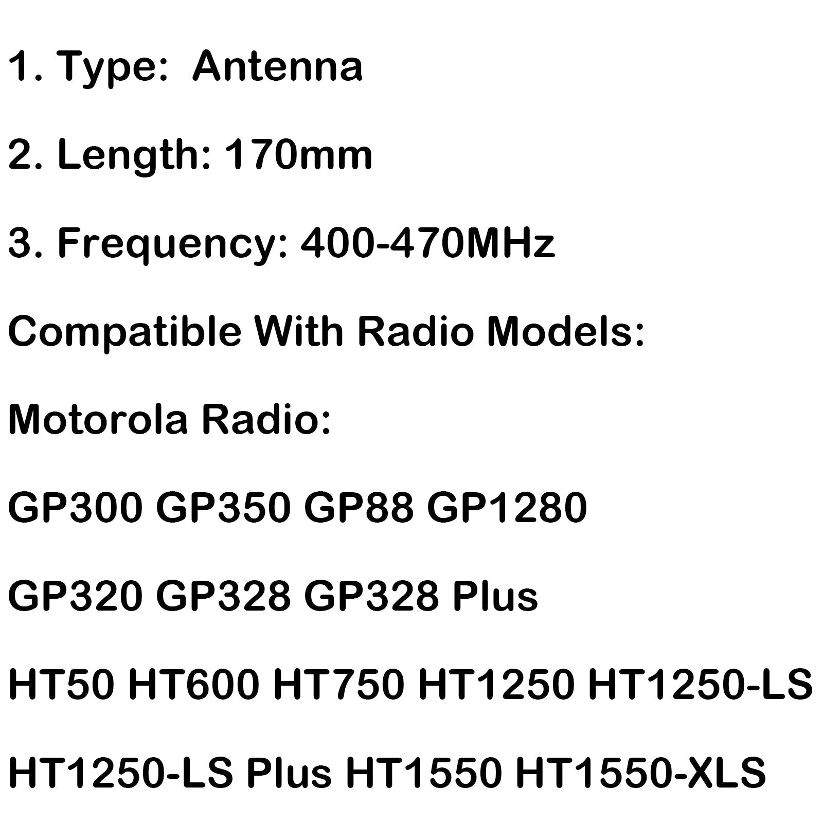 Antena UHF 5 kosov 400-470 MHz za radio Motorola GP340 GP300 GP328 GP344 GP380