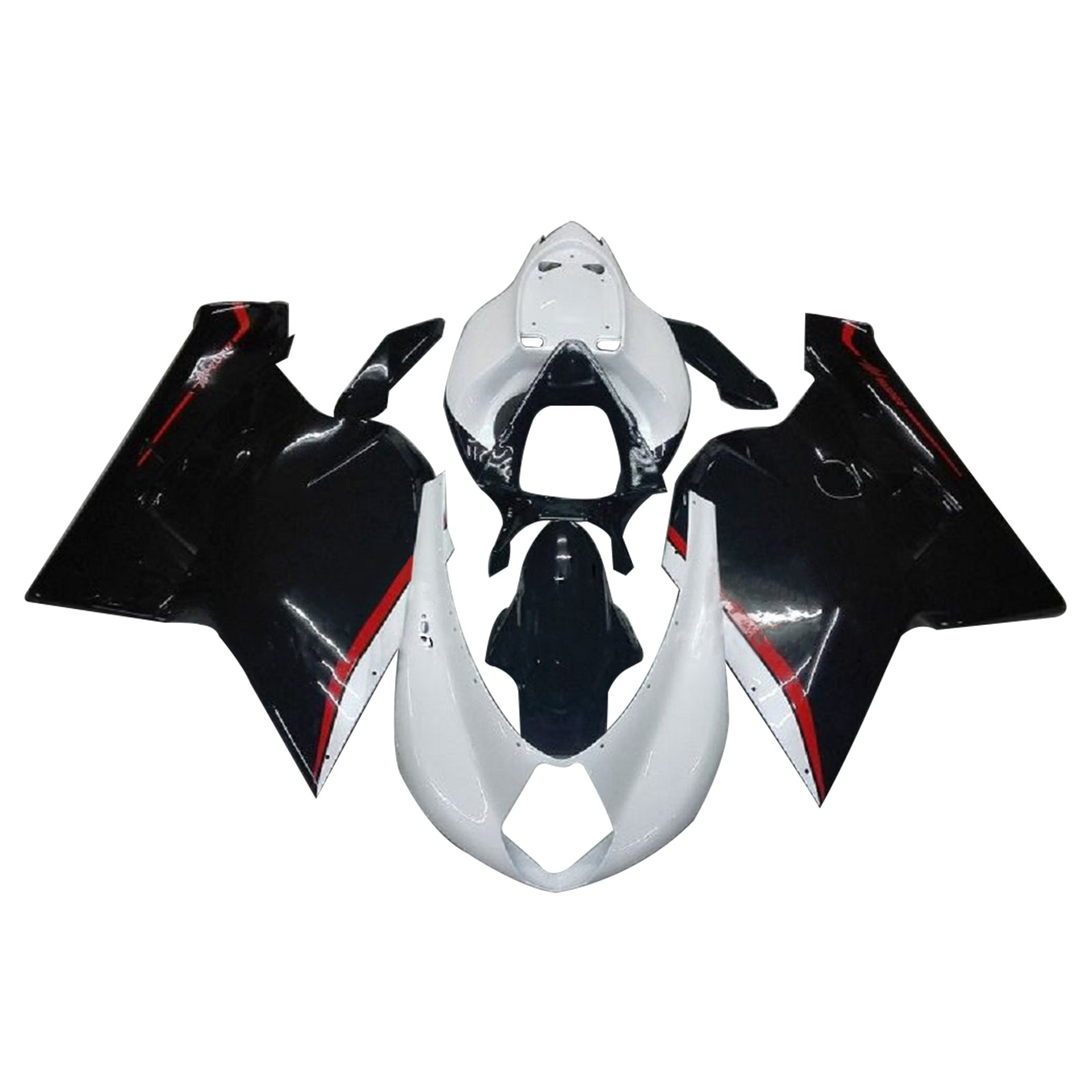 Amotopart MV Agusta F4 1000 2005-2006 Zestaw owiewek plastikowych ABS