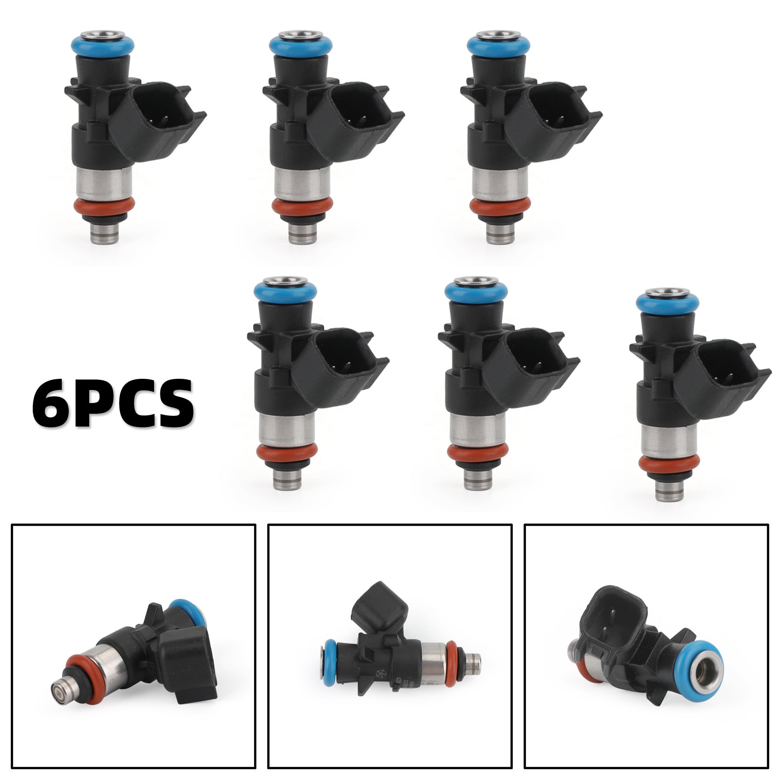 Lot de 6 injecteurs de carburant pour Chrysler 12-17 Wranger 14-17 Ram 3,6 L 0280158233 générique