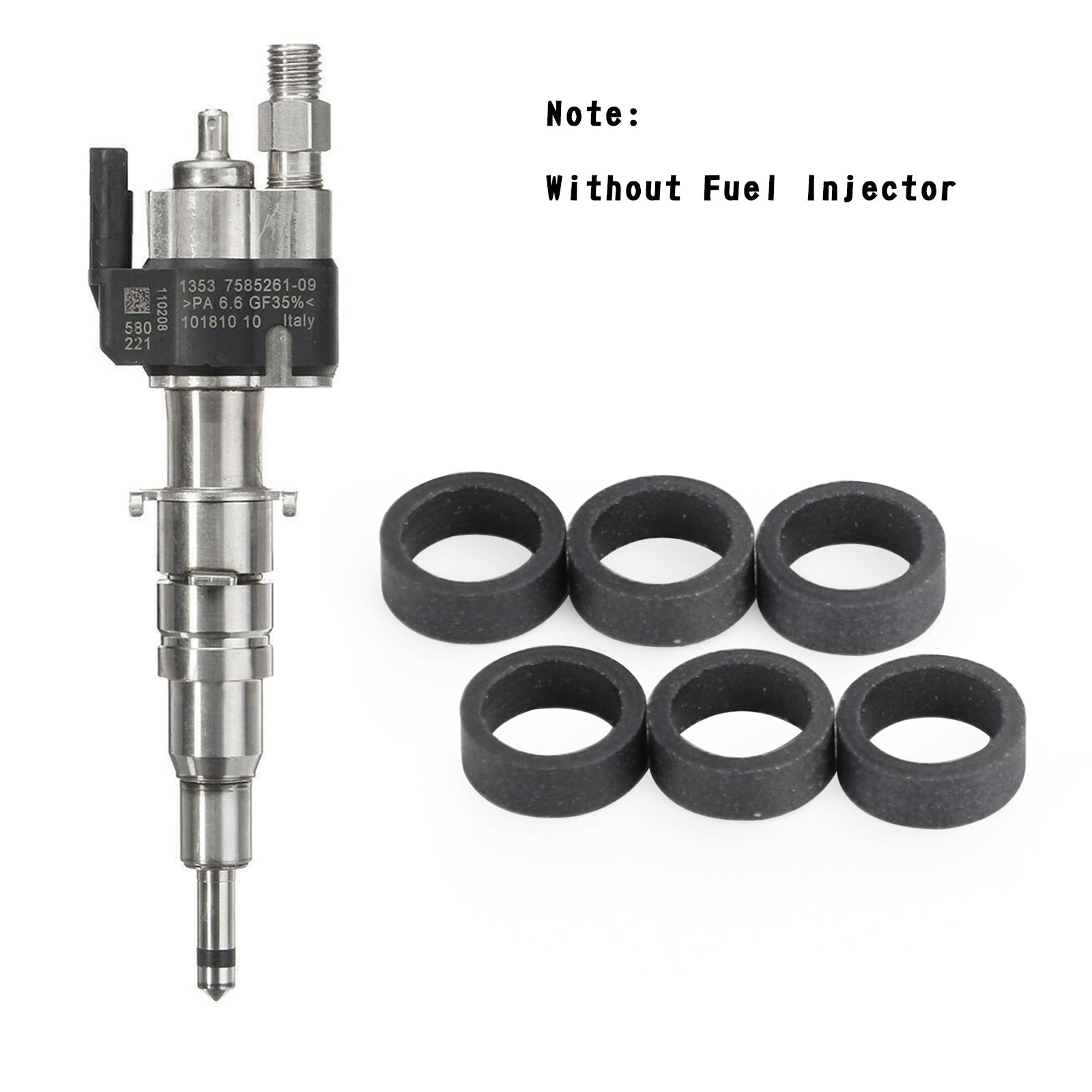 BMW 135 335 535 550 650i 740i 750i X5 X6 6 kpl Polttoainesuuttimen korjaustiivisteet