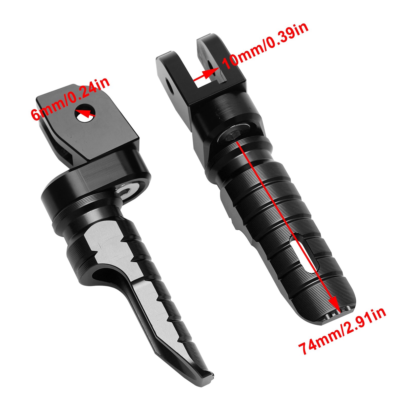 Estriberas delanteras Estriberas para DUCATI MONSTER 821 937 950 1100/S/EVO 1200/S/R