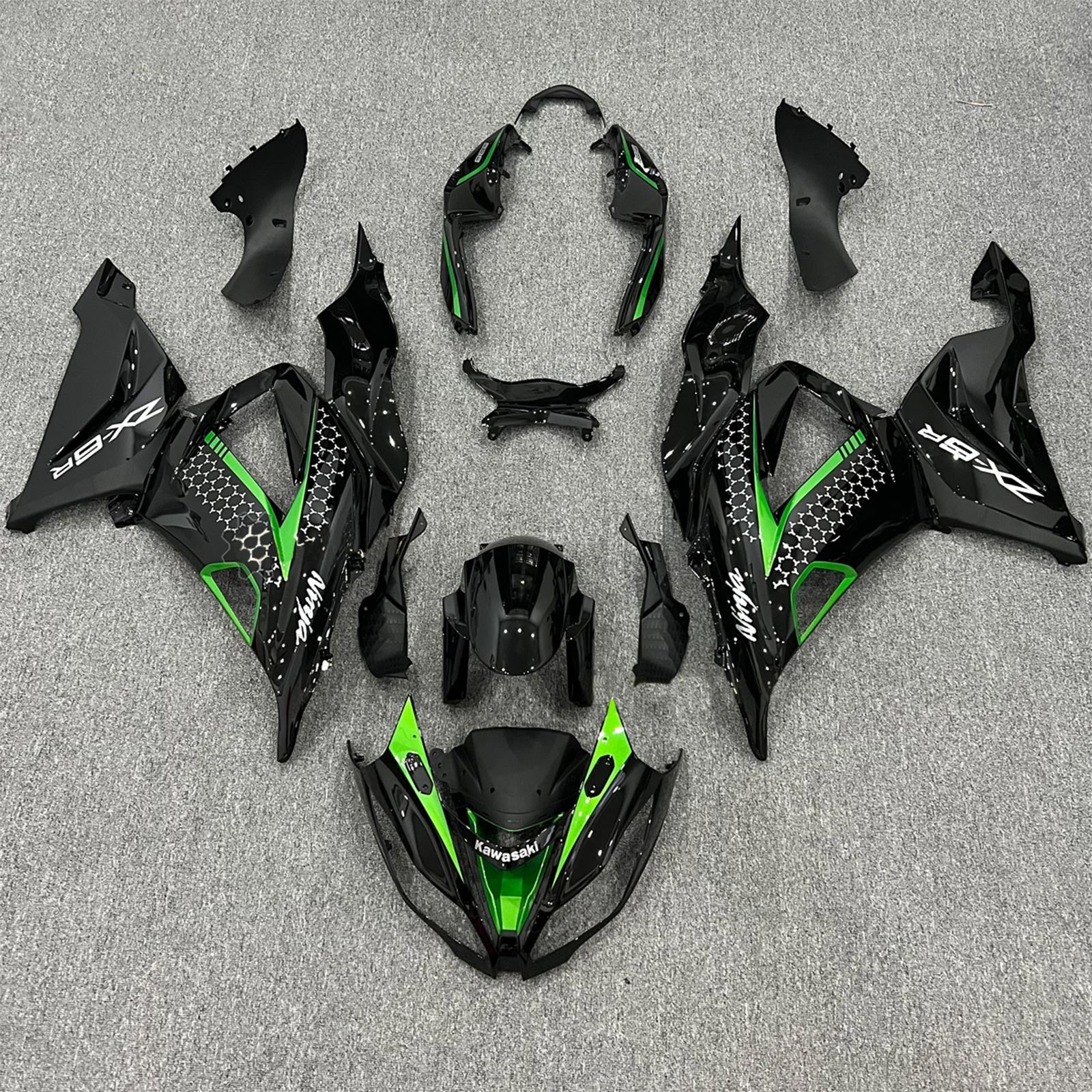 Amotopart Kawasaki ZX6R 636 2013-2018 ABS kunststof carrosseriekuipset