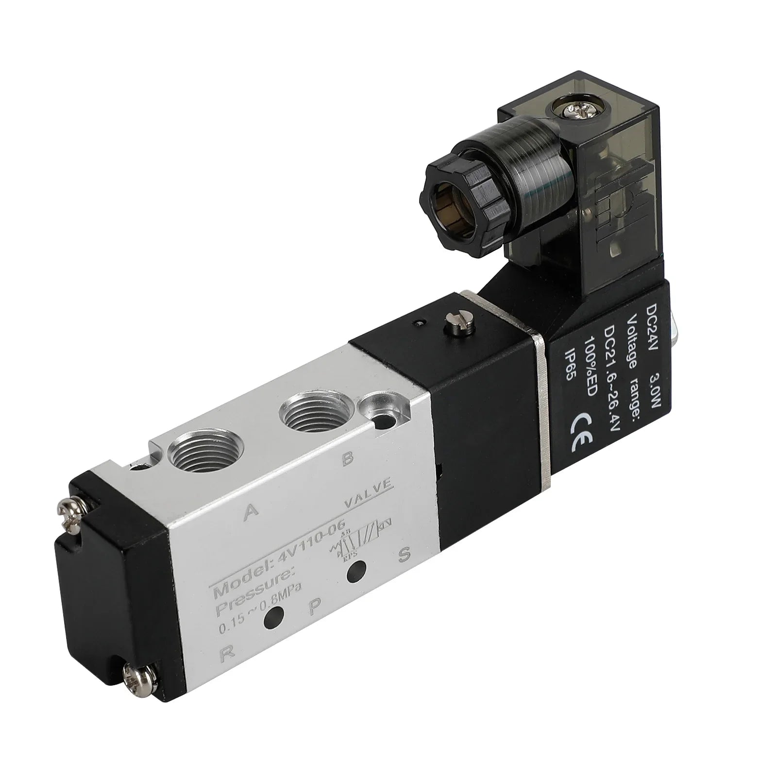 4V110-06 2-pozicijski 5-smerni PT 1/4" pnevmatski električni elektromagnetni ventil8"
