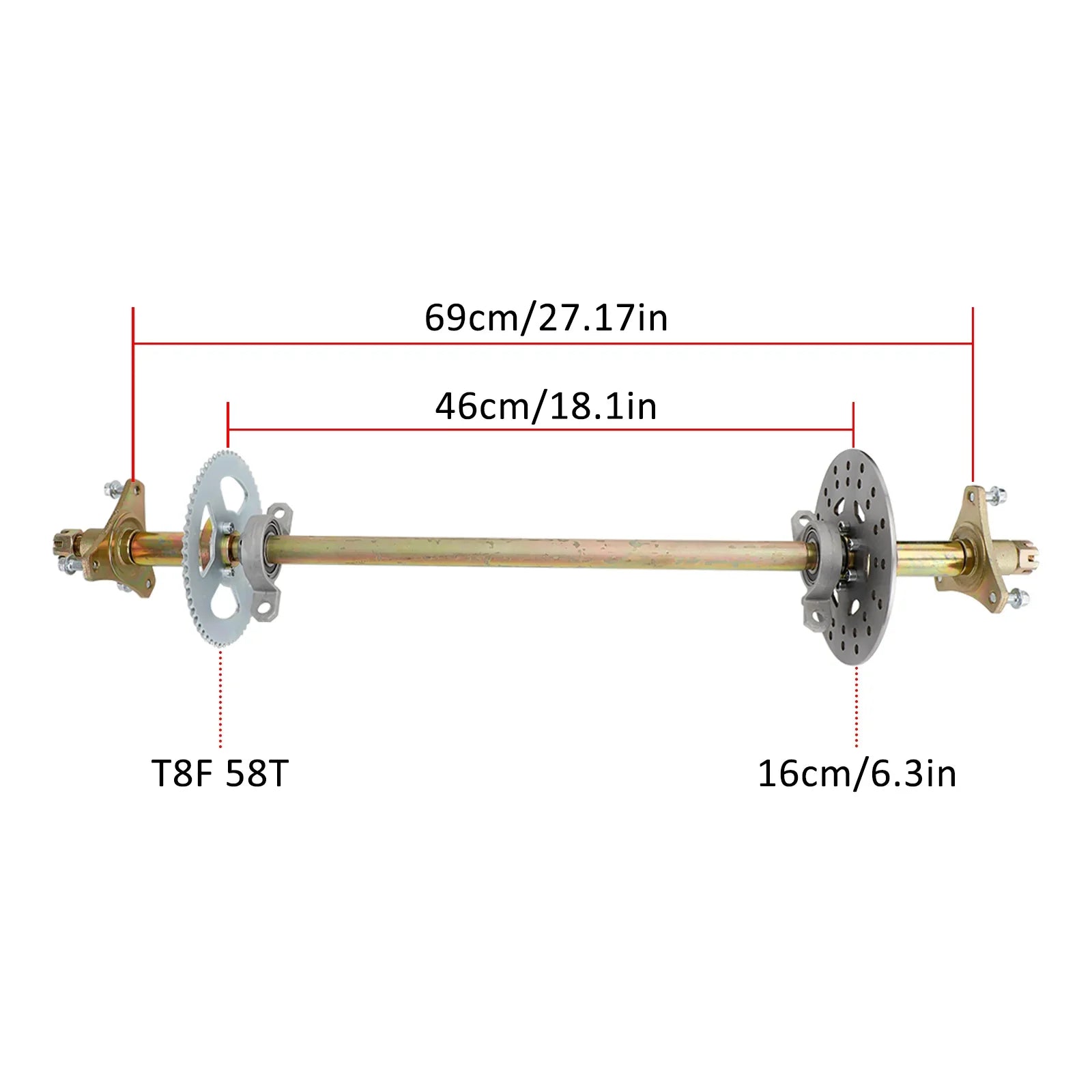 Različni ATV Quad Go KART KIT 'ZAVORA ZA ZAVORA ZA ZAVORA