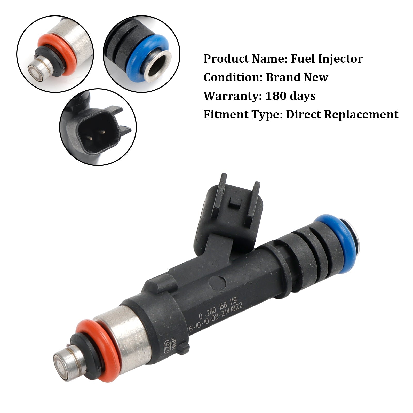 Injektor za gorivo 0280158119, 1 kos, za Jeep, Dodge Wrangler, Chrysler, 3,3 L