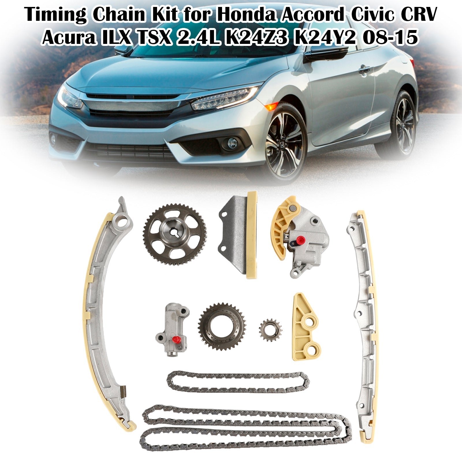 Kit catena di distribuzione per Honda Accord Civic CRV Acura ILX TSX 2.4L K24Z3 K24Y2 08-15 14310-R40-A02 13441-R40-A01 Fedex Express