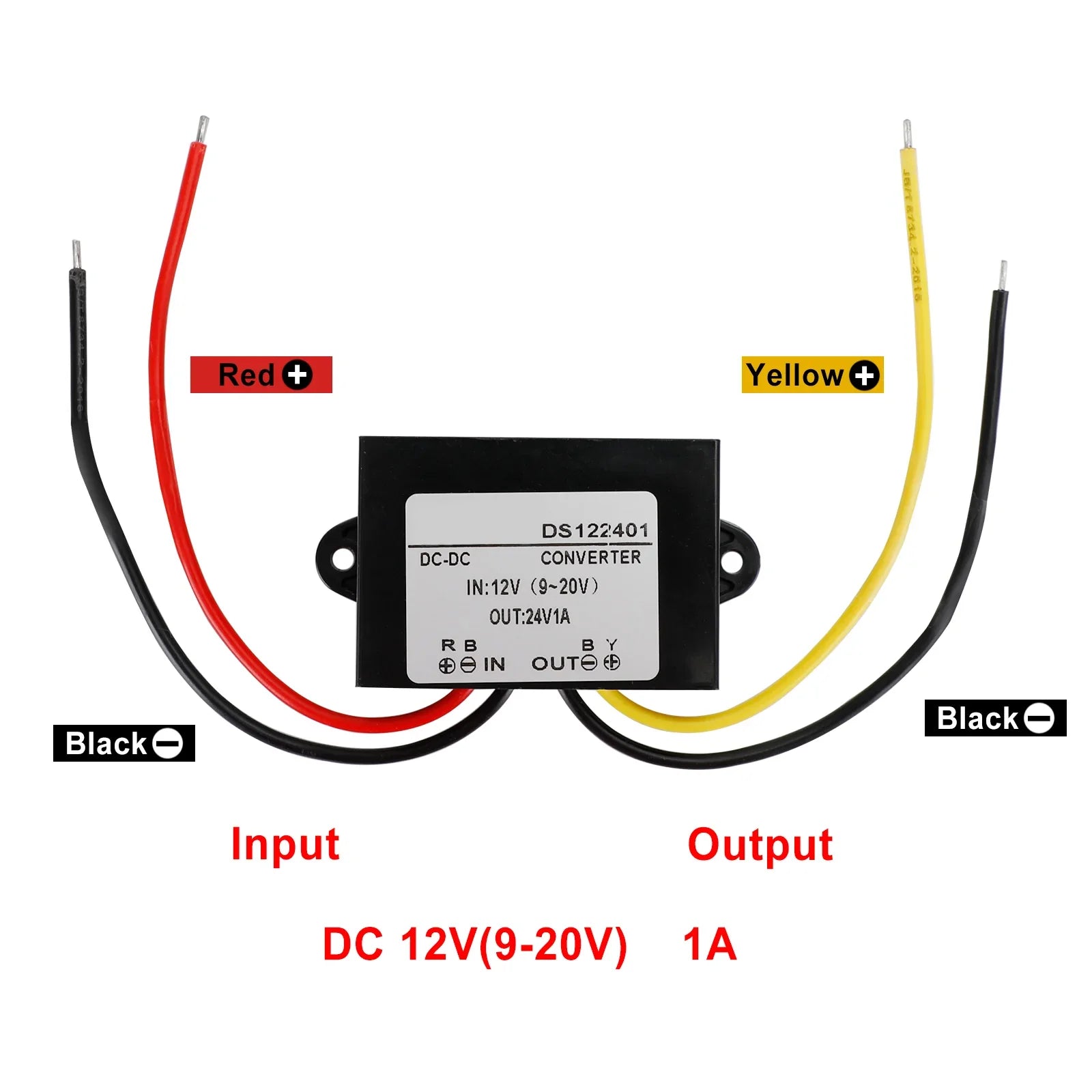 Convertitore di sollevamento di impermeabilizzazione DC-DC 12V a 24 V Modulo di auto