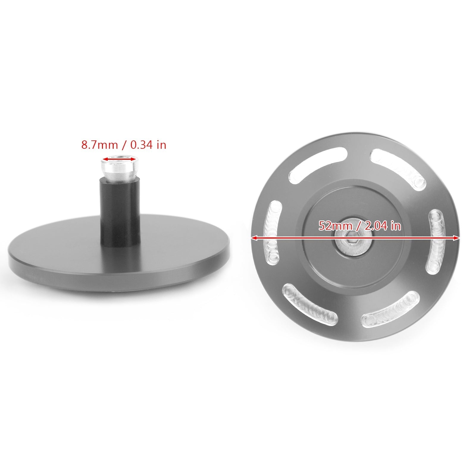 2x Tapa de aluminio Bilk para BMW S1000XR 2015 2016 2018 2018 2019 Generic