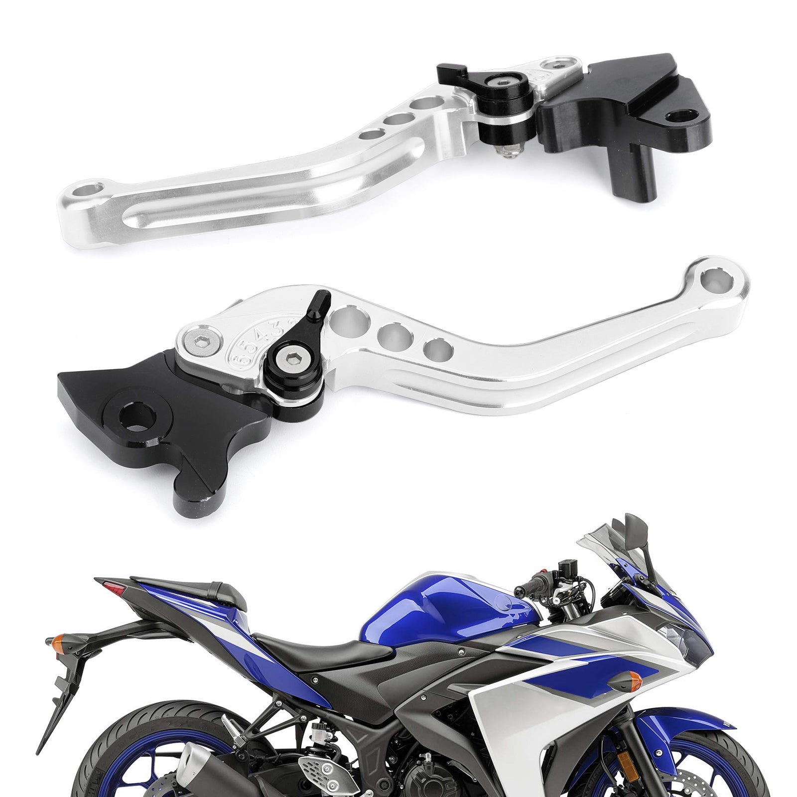 Leve della frizione freno per Yamaha YZF-R15 2008-2014 Silver generico