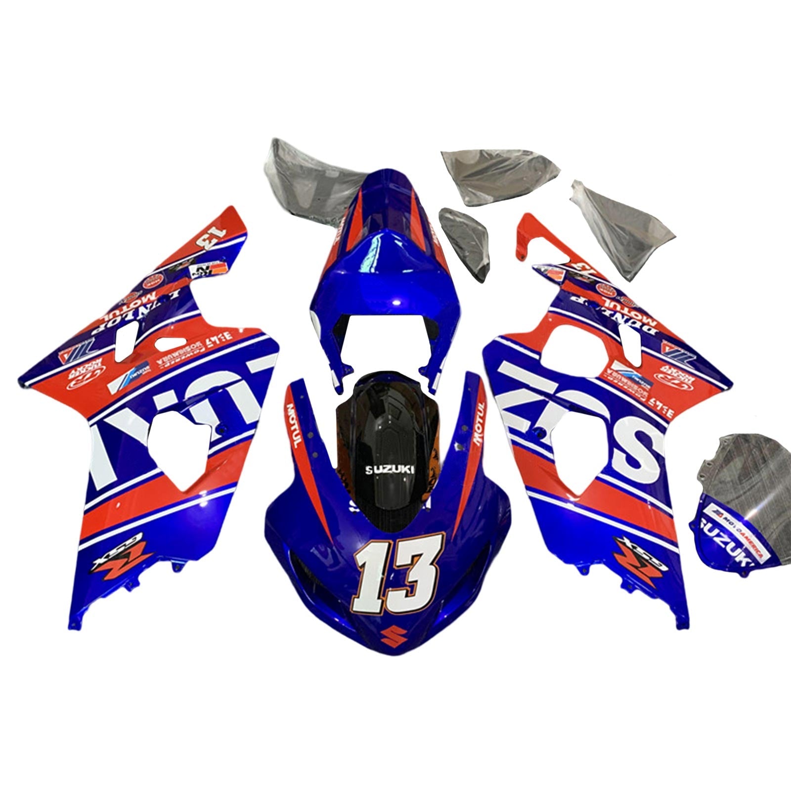 Amotopart Suzuki GSXR 600/750 2004-2005 K4 ABS kunststof carrosseriekuipset