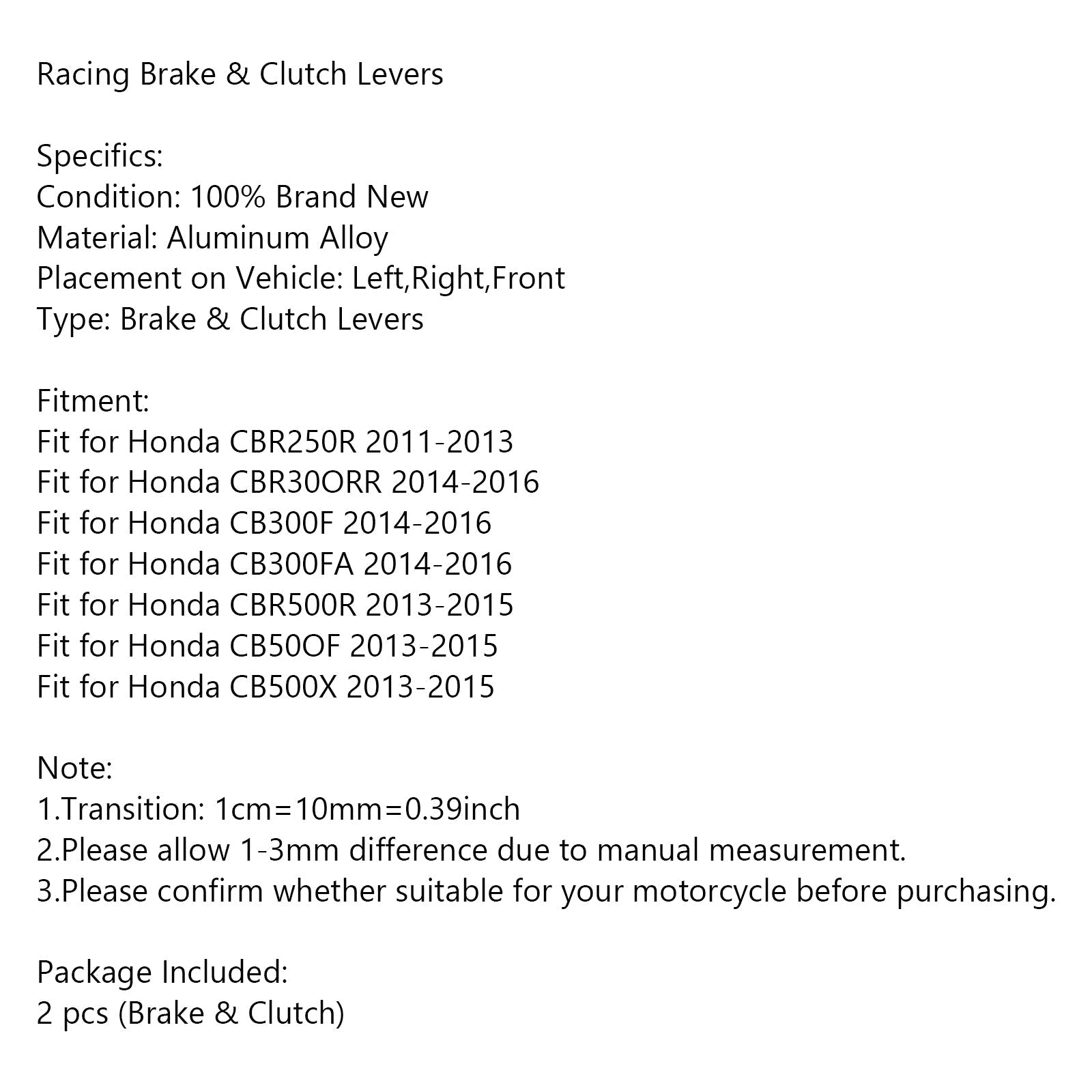 Motocikel dolga ročica zavorne ročice, primerna za Vespa GTS 300 Super Generic