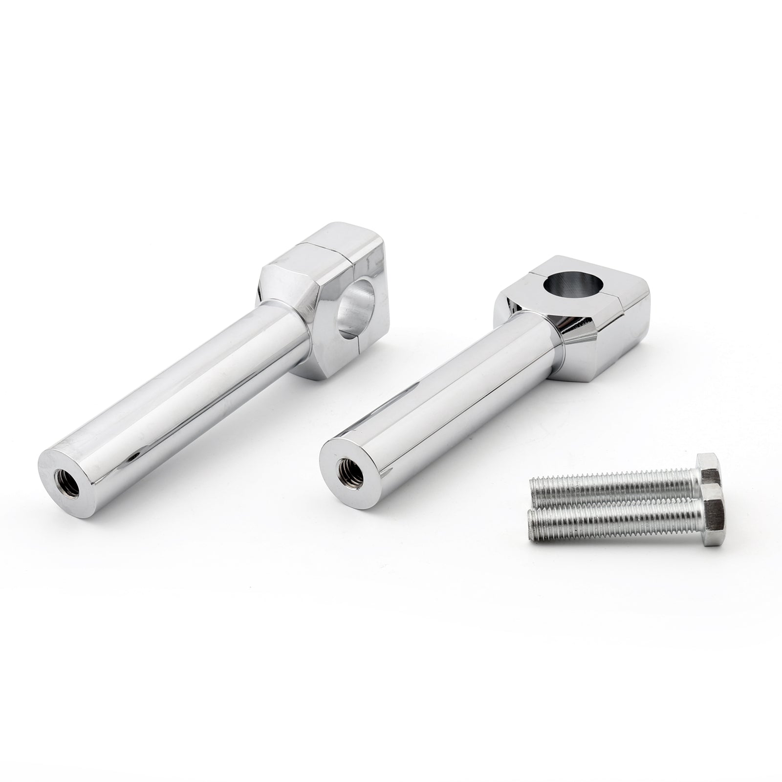 Set riser manubrio moto da 6" adatto per barra cromata da 1" generica