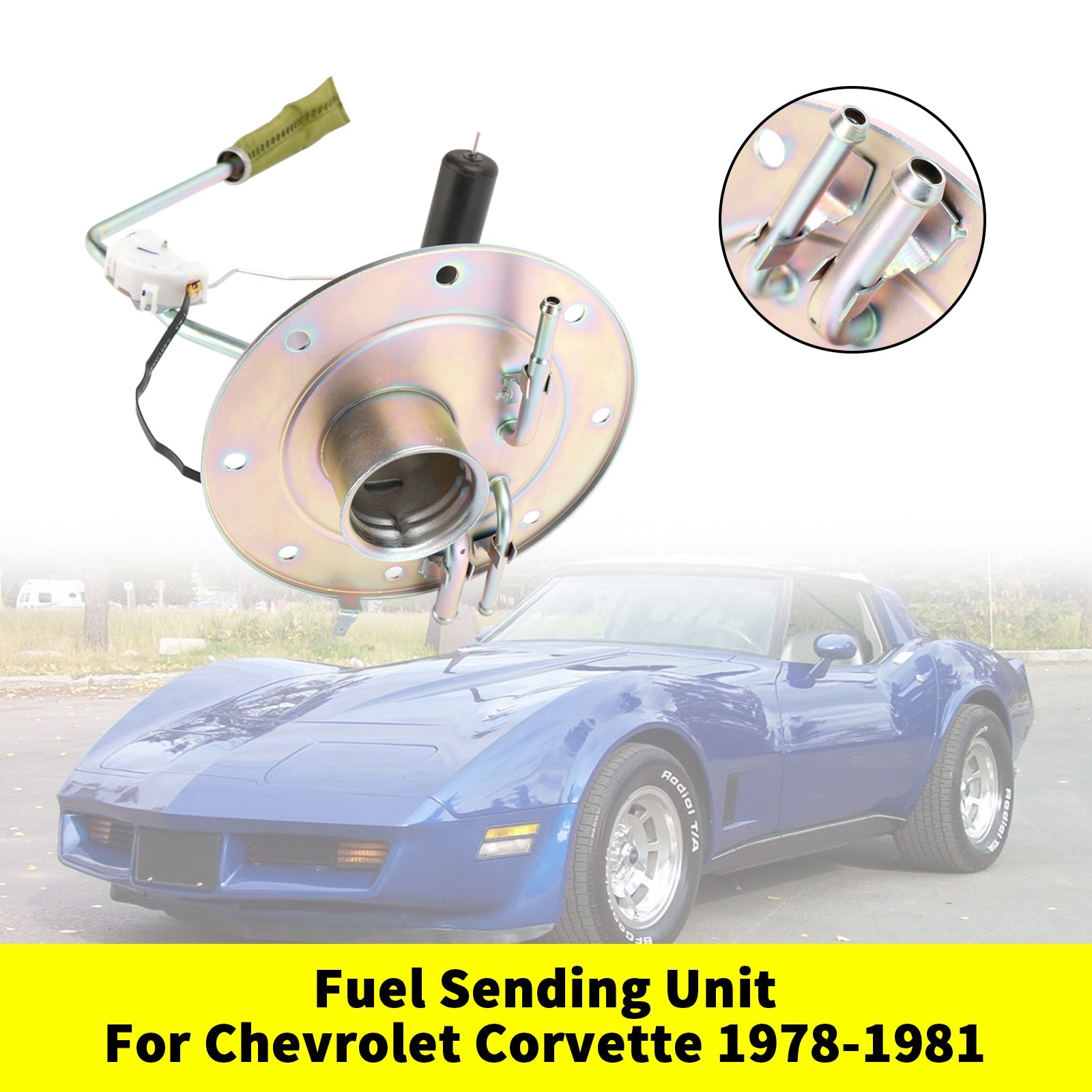 Unidad de envío de combustible Chevrolet Corvette 1978-1981 para suministro de tanque de gasolina 3/8 AM-39086513
