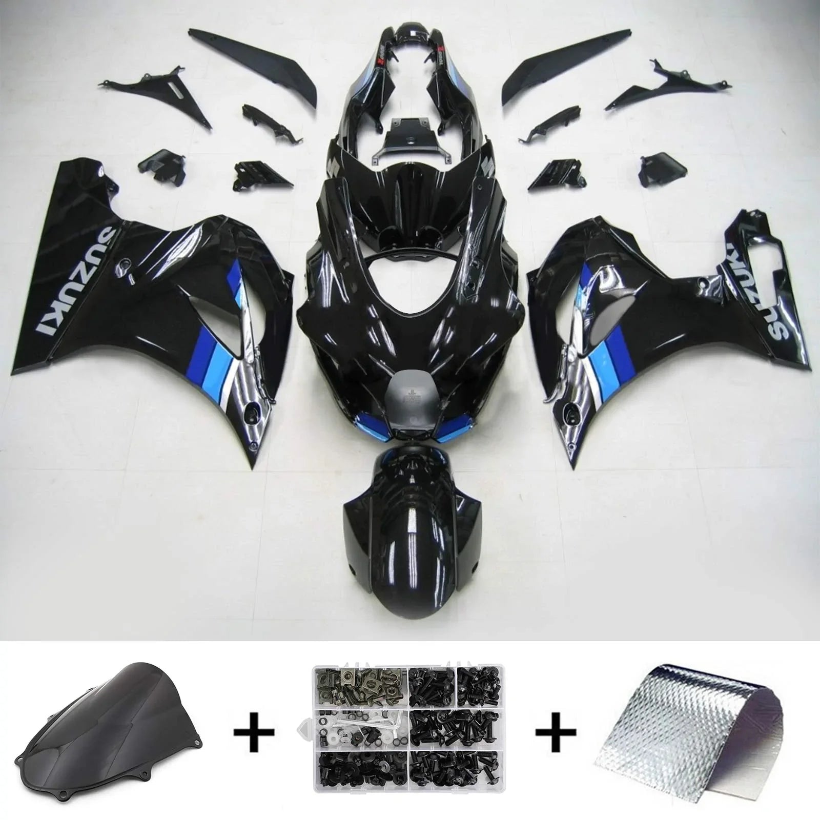 Amotopart Suzuki GSXR1000 2017-2020 K17 päällirakennesarja ABS-muovia