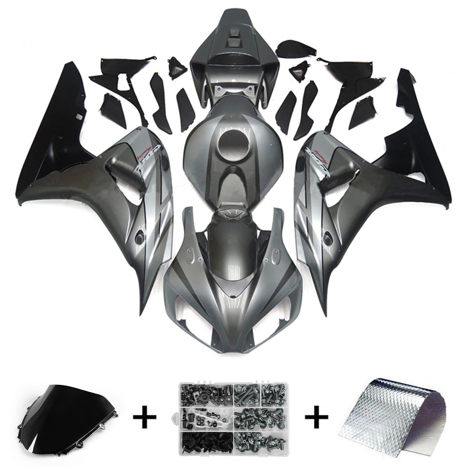 Amotopart Honda CBR1000RR 2006-2007 ABS muovinen korin suojasarja