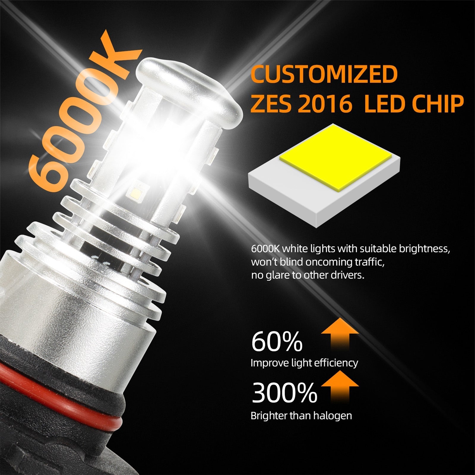 LED Lighthouse 6000K 2000W 300000lm bollen van generieke hoog vermogen Crossroads