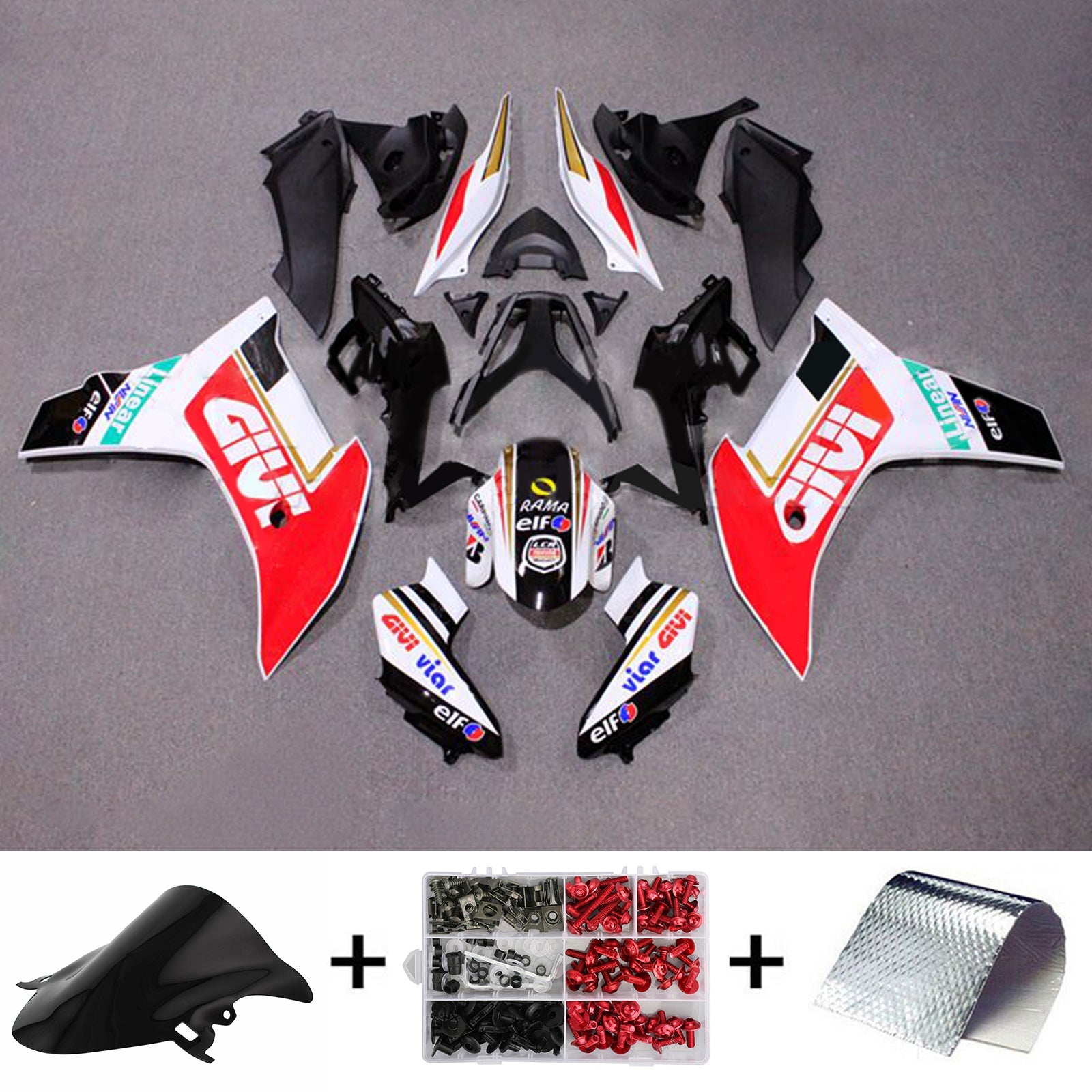 Amotopart Honda CBR600F 2011-2013 ABS muovinen korin suojasarja