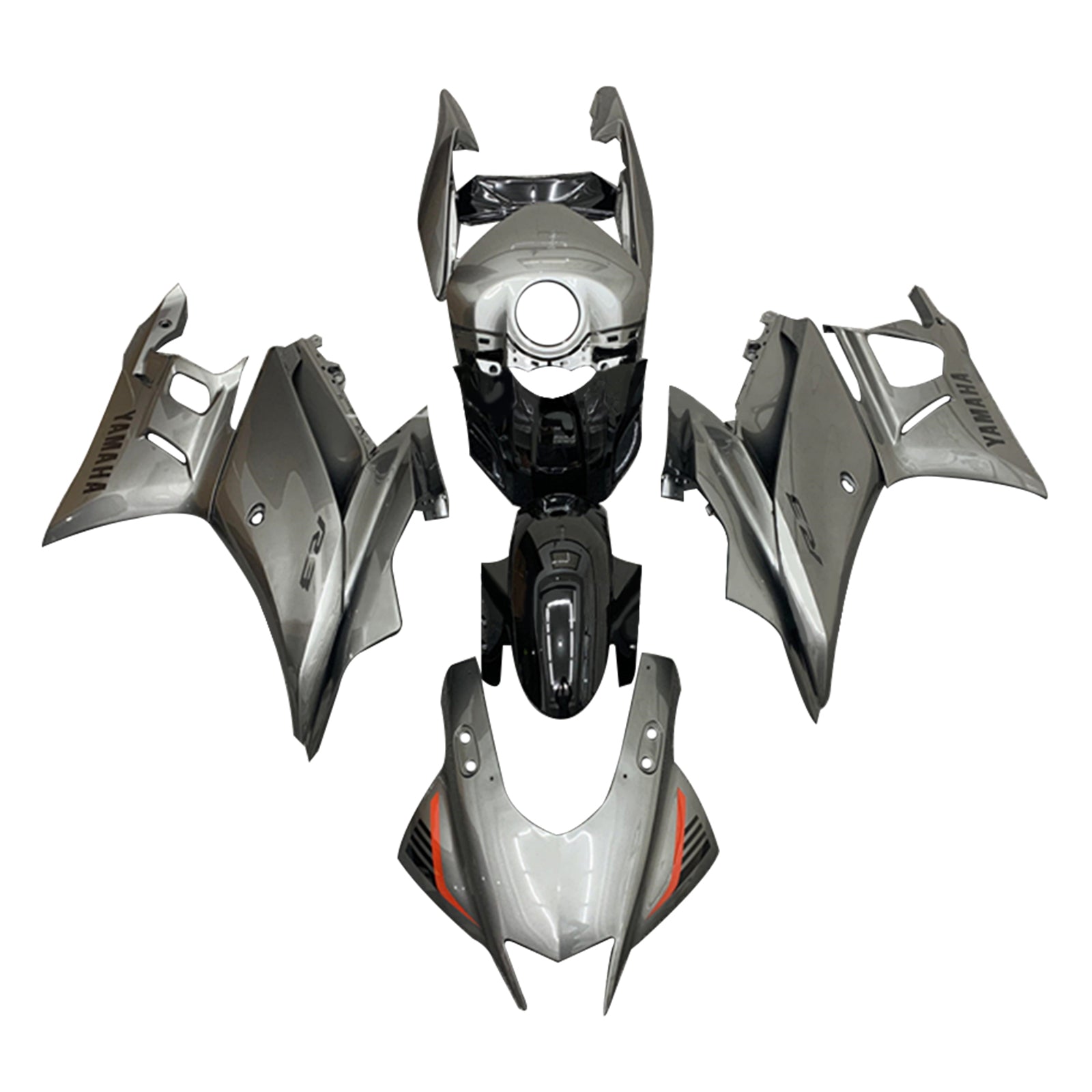 Amotopart Yamaha YZF-R3 R25 2019-2021 Kit Carénage Carrosserie Plastique ABS