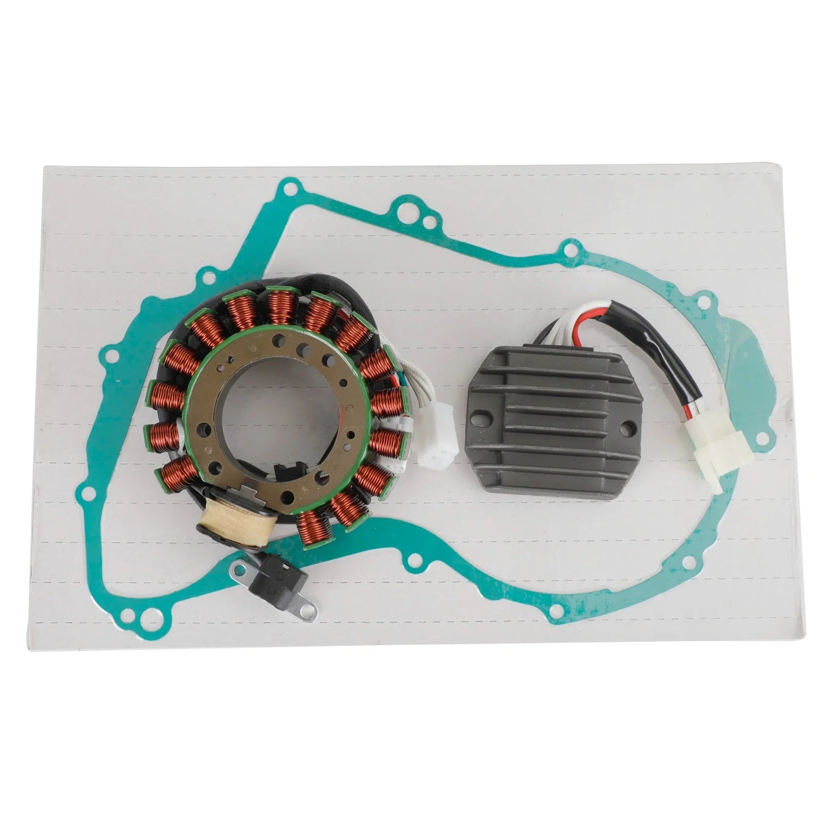 Magneto Stator + Spanningsgelijkrichter + Pakking Voor Yamaha YFM350 Wolverine 4WD 95-01