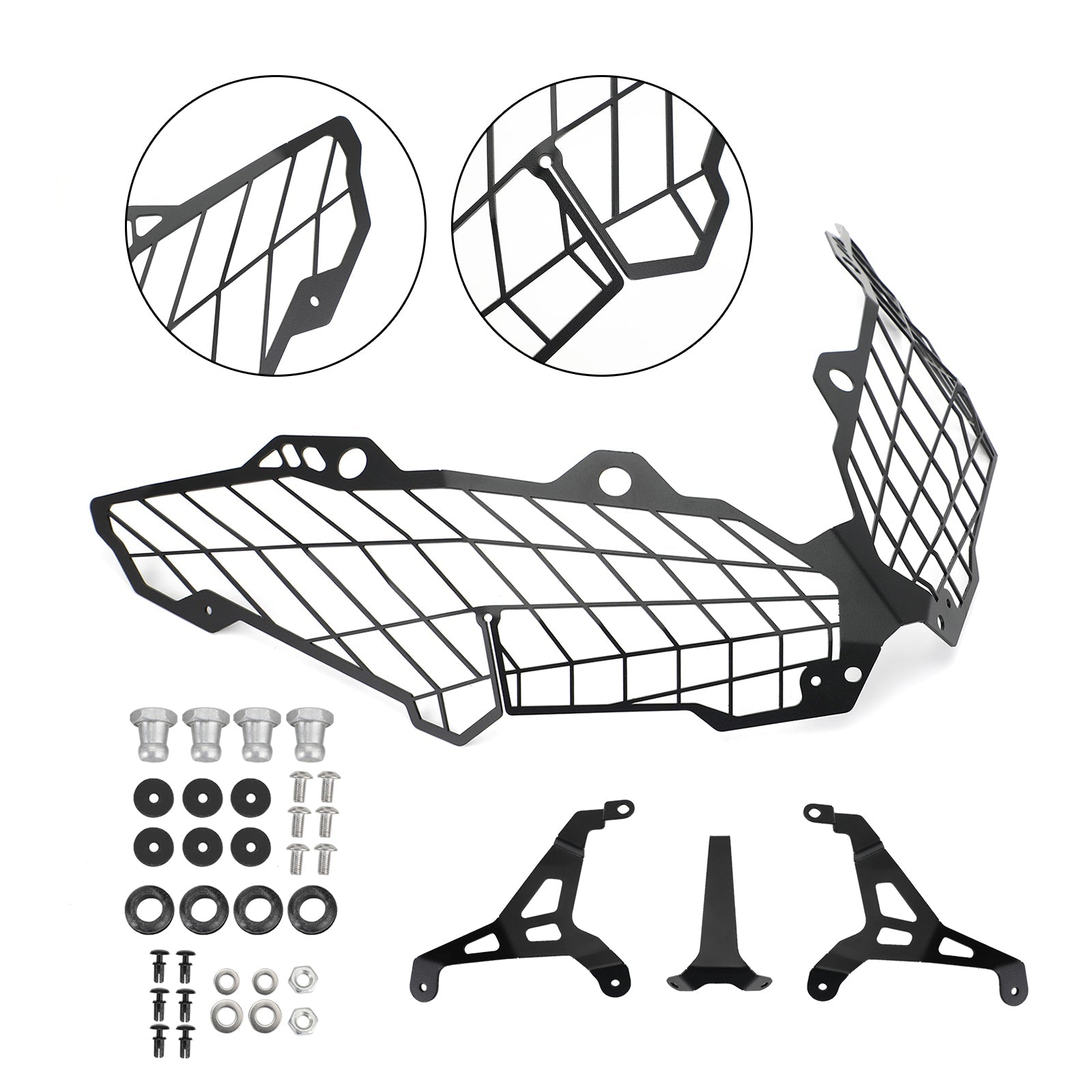 Protezione faro anteriore Kawasaki Versys 650 2015-2020 Nera