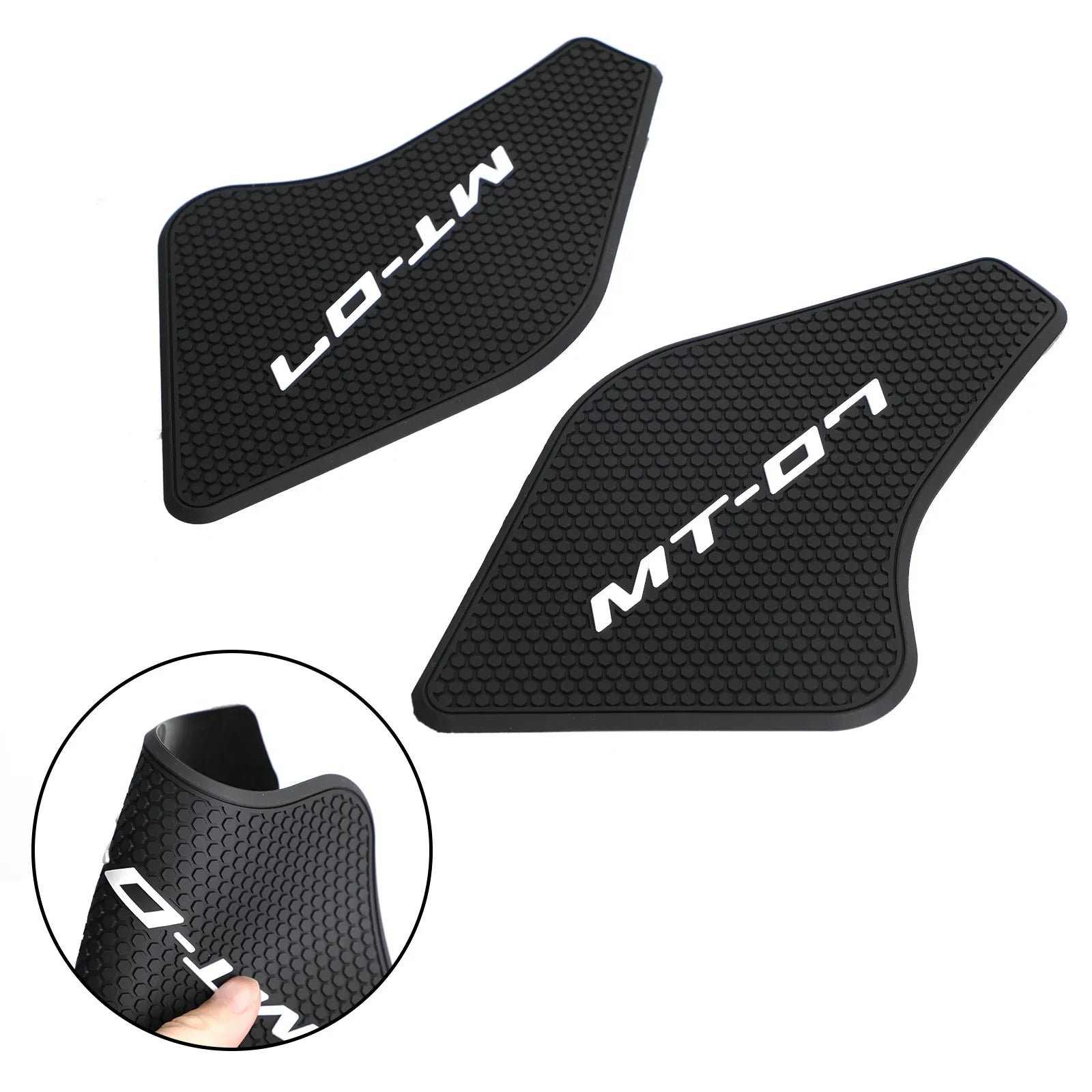 Side Grip Tankpad Zwart Voor Yamaha MT-07 MT07 2021 - 2022 Kit 2 stuks Generiek