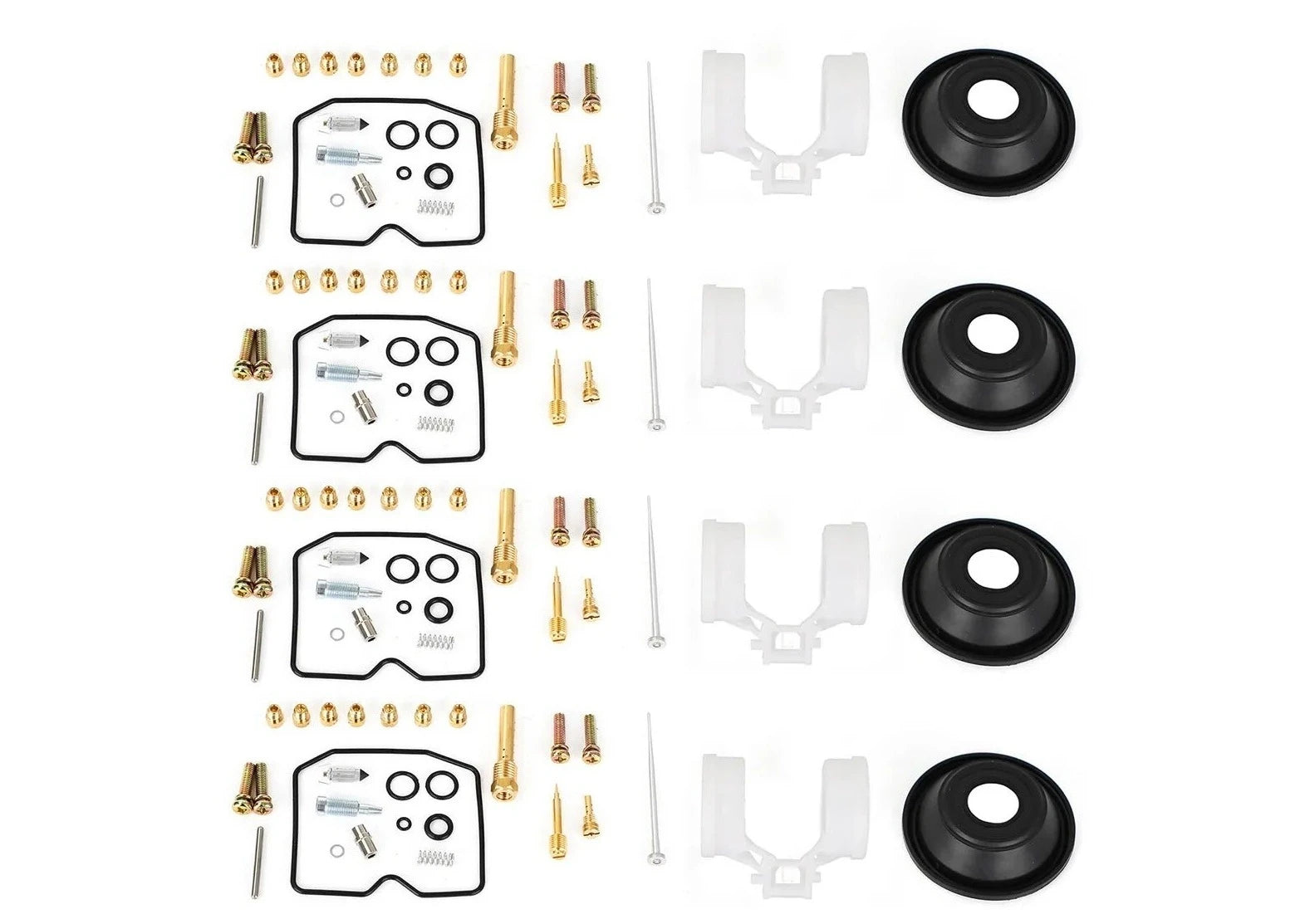 Kit de reconstrucción de carburador 4x para Kawasaki Zephyr ZR750-H/ZR-7/ZR-7S genérico