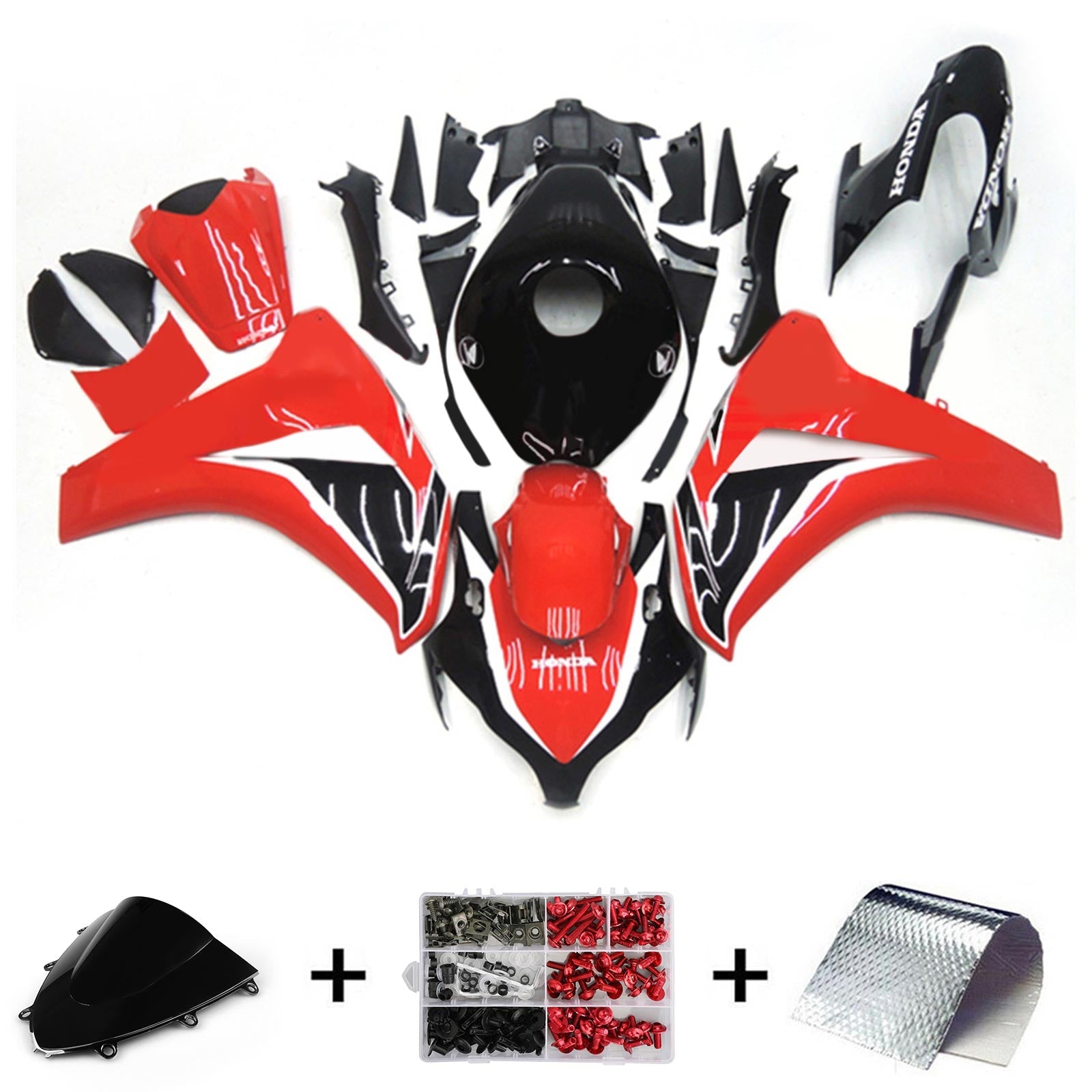 Amotopart Honda CBR1000RR 2008-2011 ABS muovinen korin suojasarja