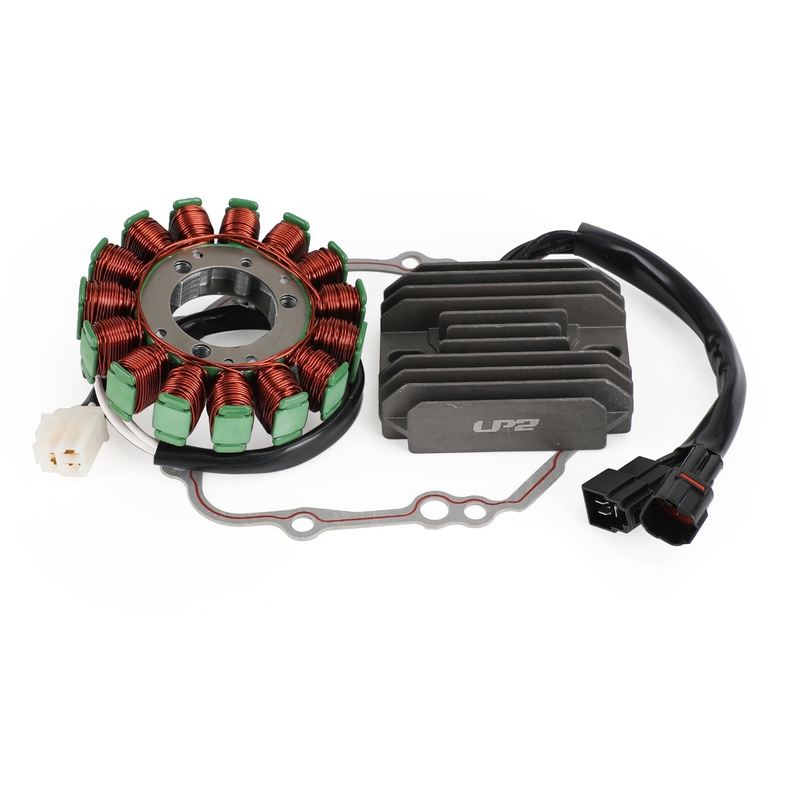 Statorspoel + spanningsregelaar gelijkrichter + pakking voor Suzuki GSX-R GSXR 1000 07-08 Generiek