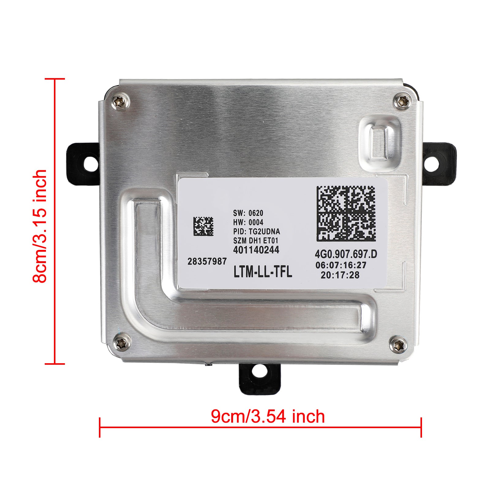 4G0907697D 2013-2016 Volkswagen CC LED-dagrijlichtmodule koplampregeleenheid