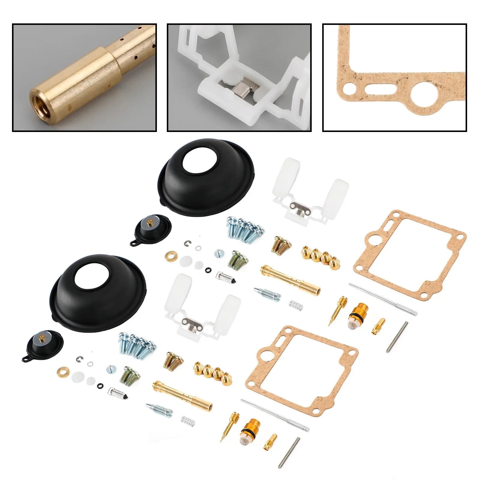 Kit di riparazione ricostruzione carburatore 2X per Yamaha Virago XV750 1988-1998 generico