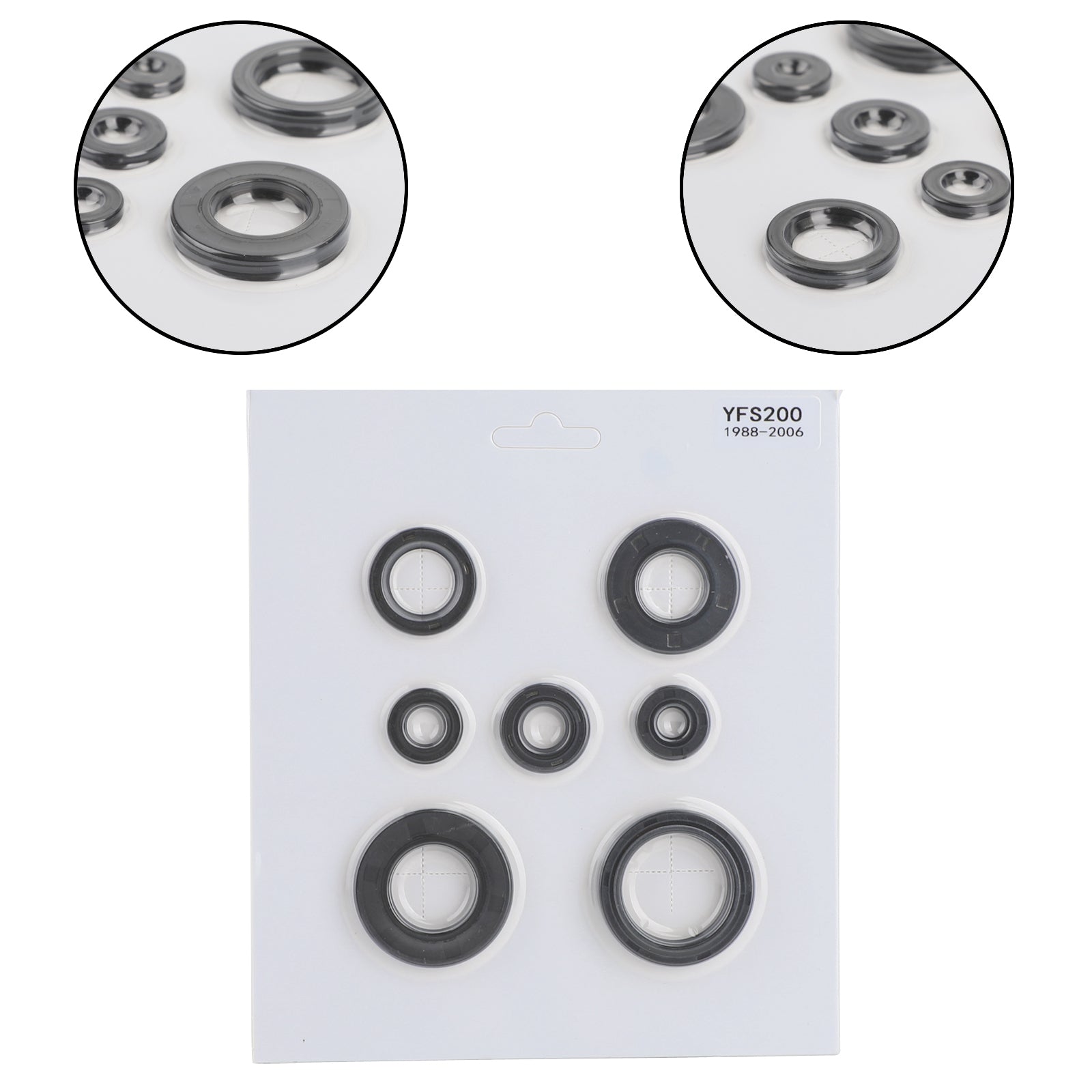 Kit de 7 retenes de aceite de motor para Yamaha Blaster 200 YFS200 YFS 200 1988 - 2006 generico