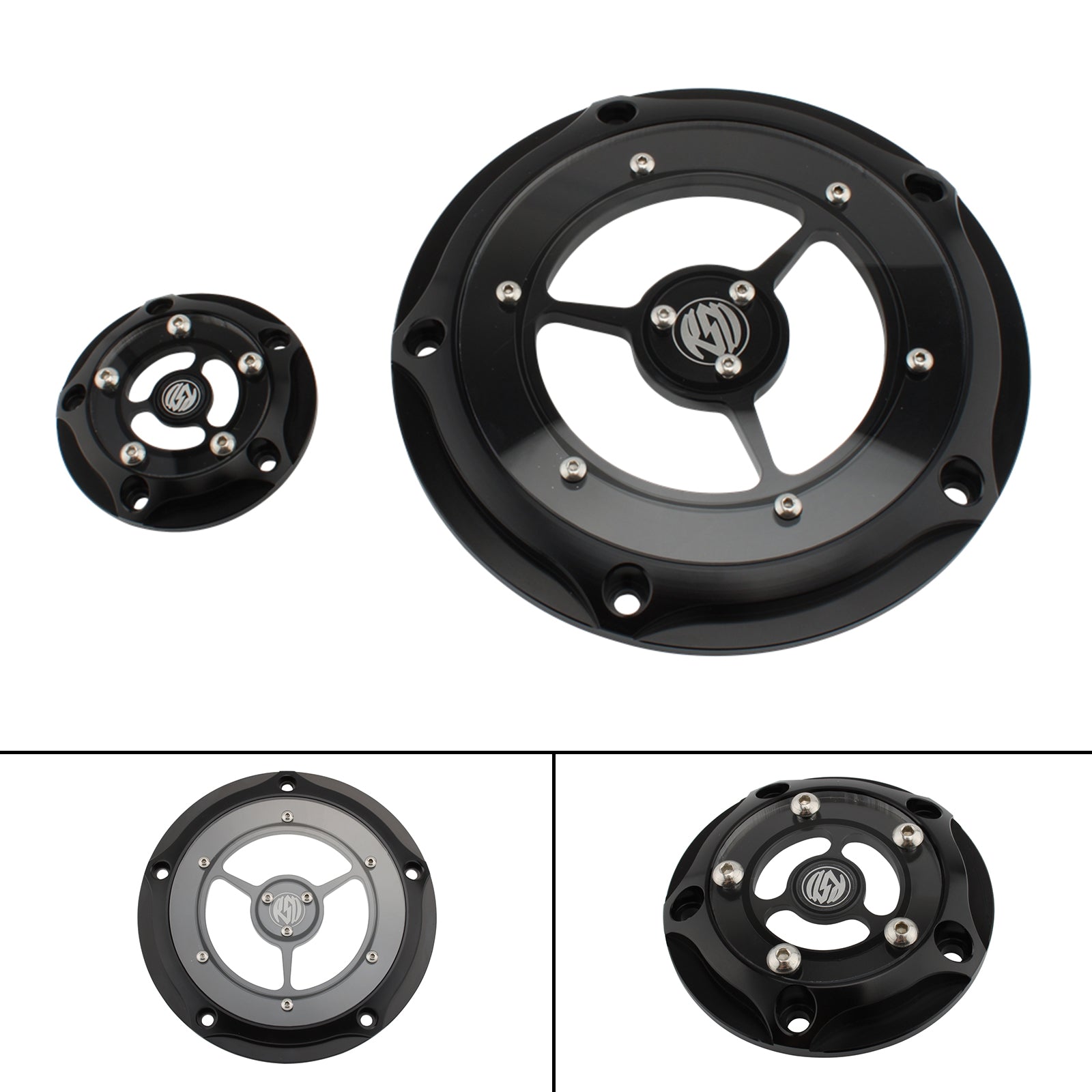 Staattori kylä staattorin moottorilaatikon moottorin kansi Road King Glide 1584 Chrome Generic