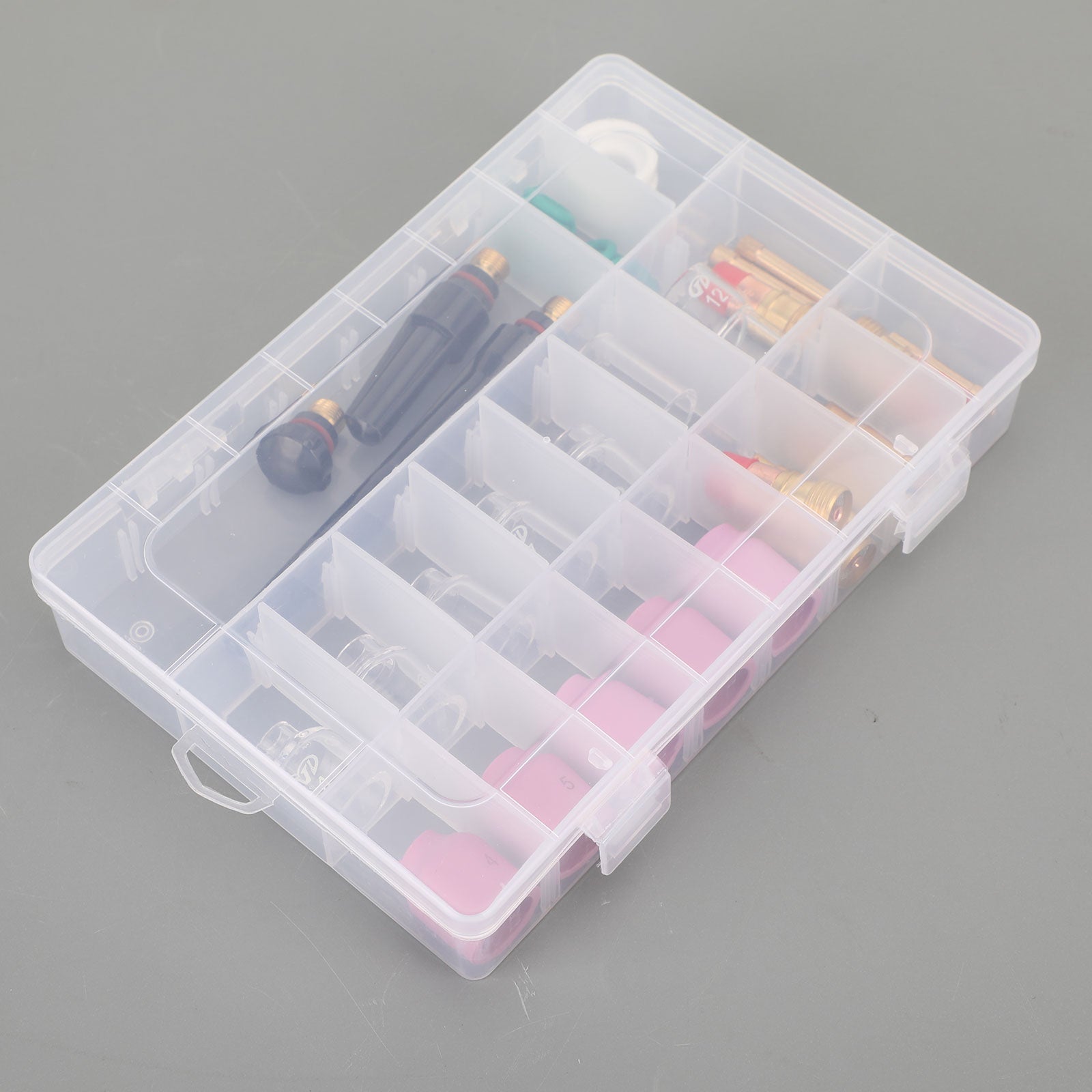 40 pièces torche de soudage TIG Stubby gaz lentille Pyrex verre tasse Kit pour WP-17/18/26